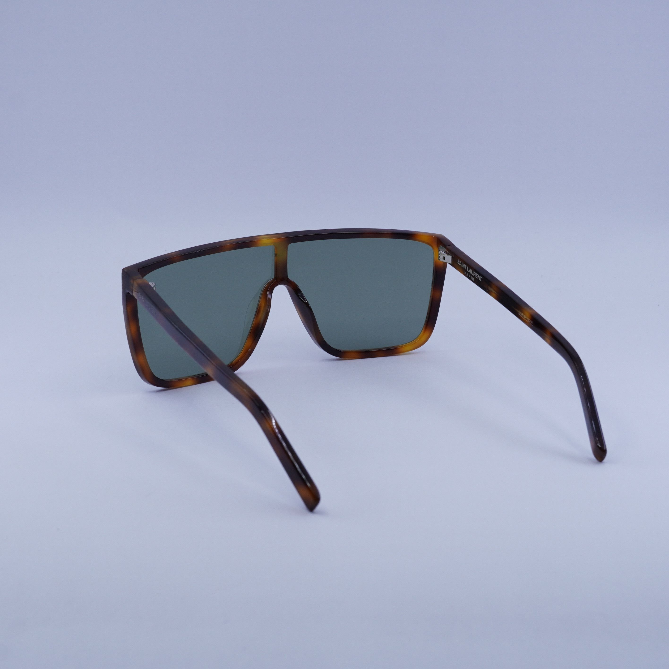 Saint Laurent Paris Saint Laurent SL364 MASK ACE 002 Sunglasses Havana Frame Size ONE SIZE - 10 Thumbnail