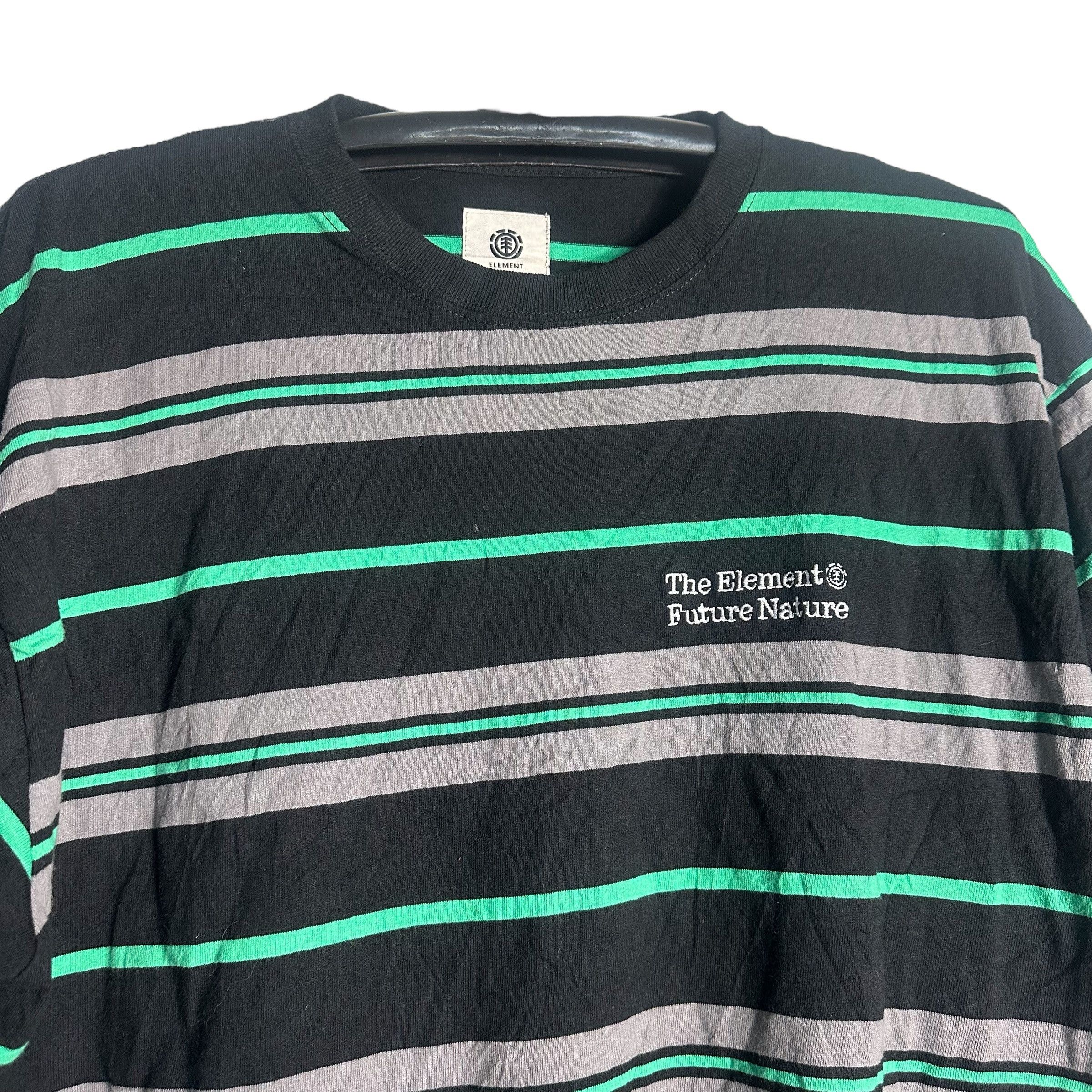 Element 🔥RARE🔥Element Big Border Striped Streetwear T-shirt Size US M / EU 48-50 / 2 - 2 Thumbnail