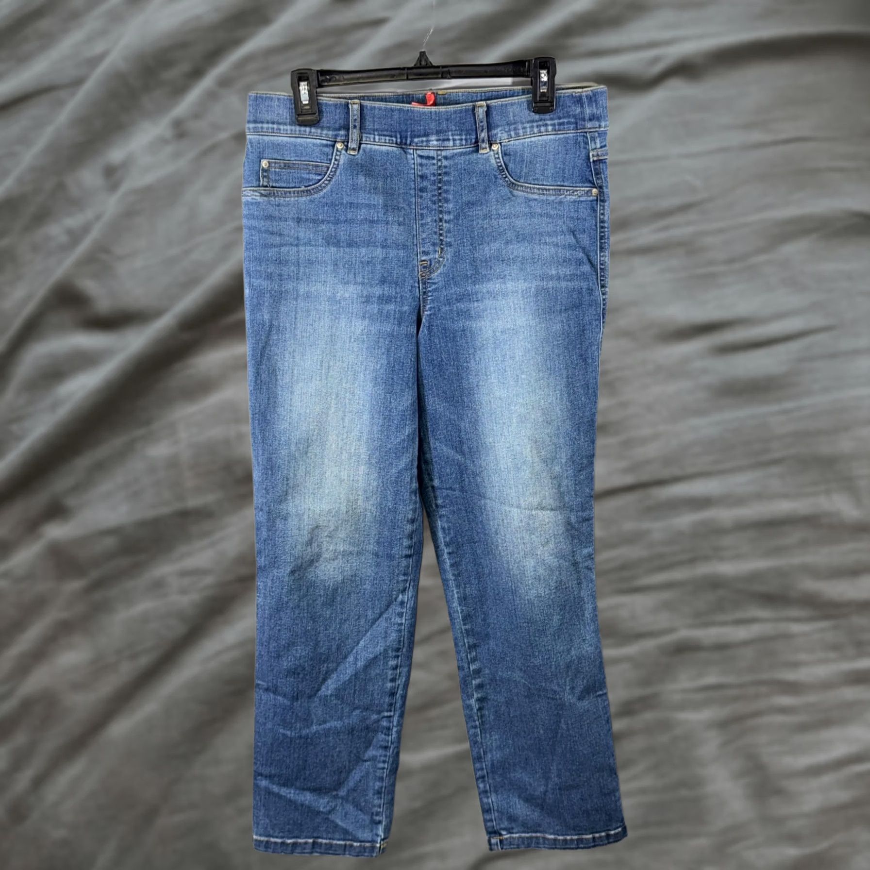 Spanx Spanx Jeans Womens XL Blue Denim 37x30 Stretch High Rise Slimming Pants Jegging Size 40" / US 18 - 1 Thumbnail