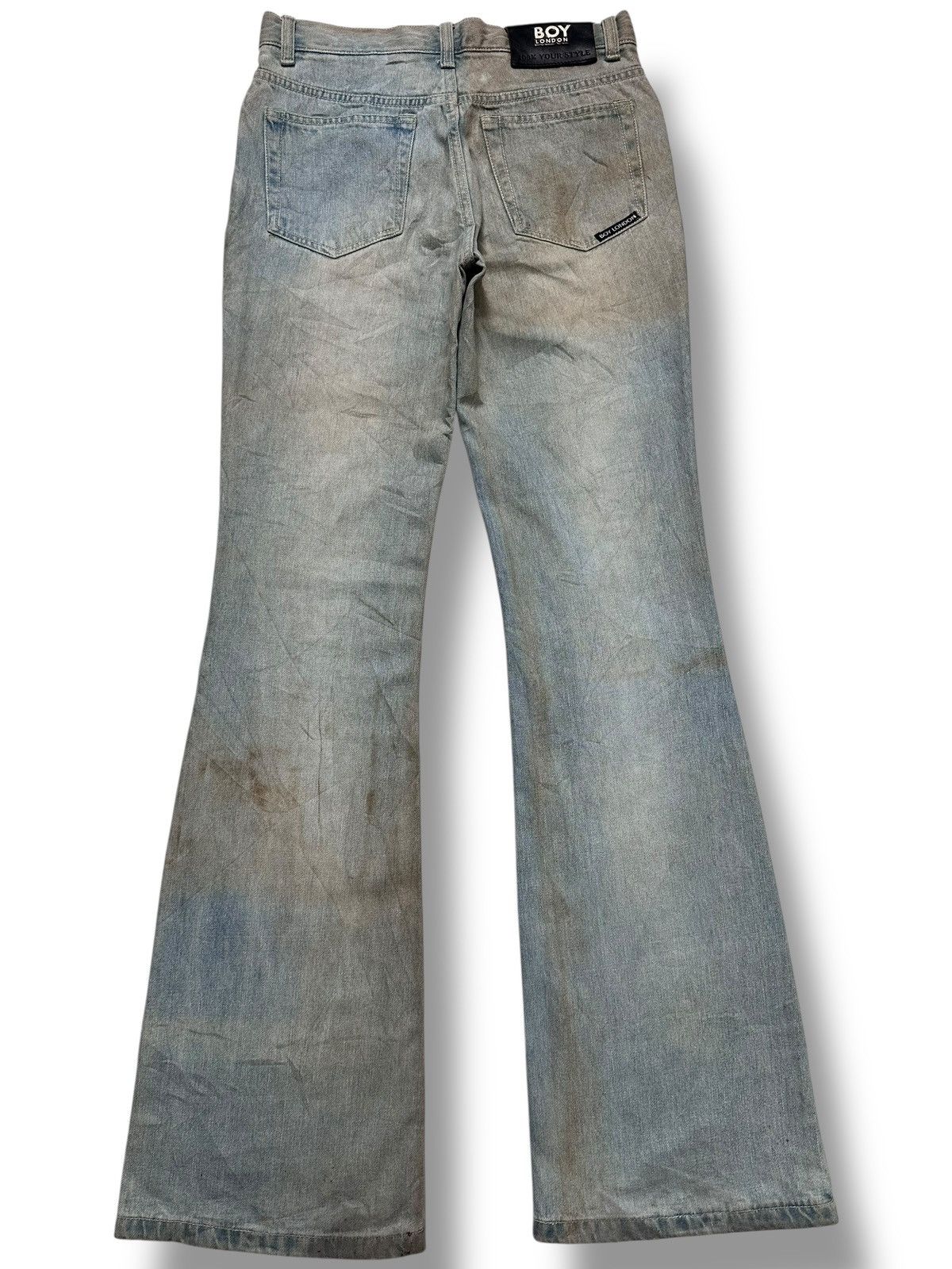 Boy London Vintage Boy London Bell-Bottom Flare Jeans Light BlueWash Size US 29 - 3 Thumbnail