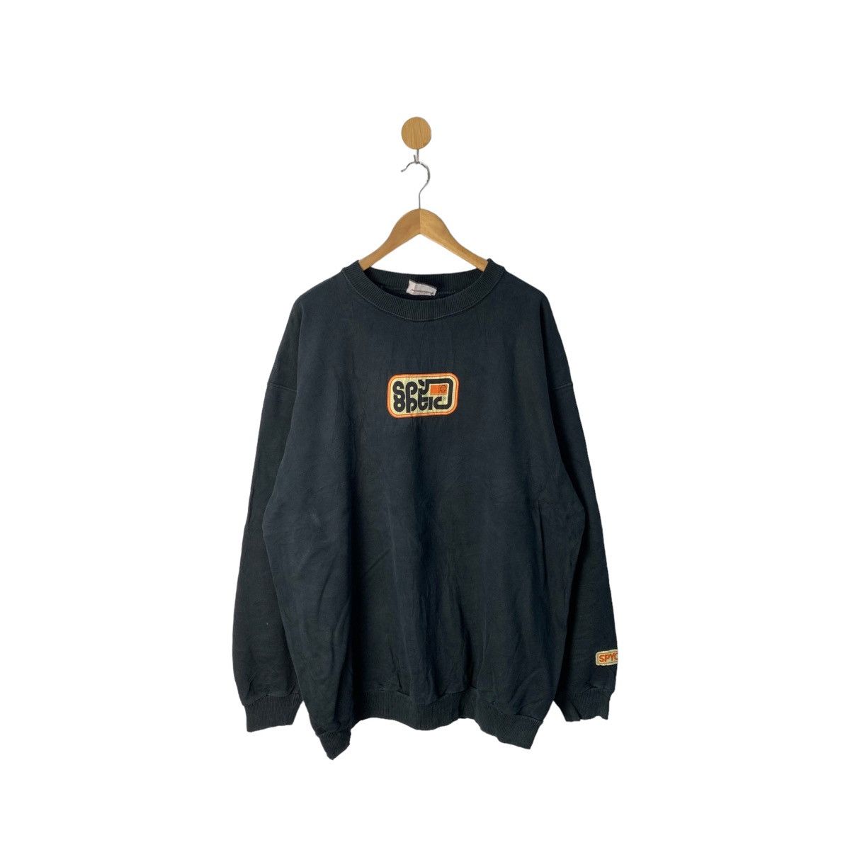 image of Vintage Surfing Spy Optic Usa Sweatshirt in Navy, Men's (Size XL)