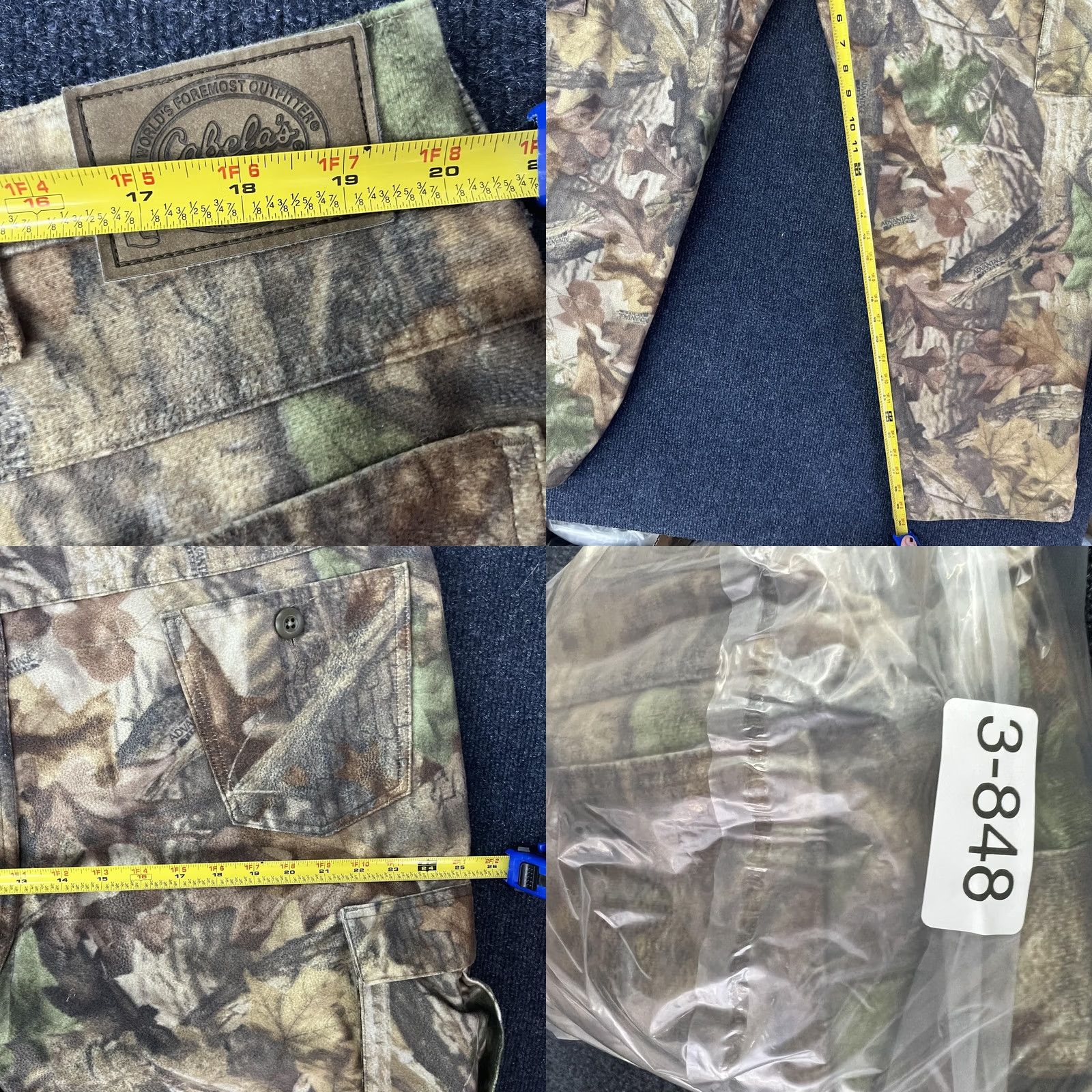 Vintage Material & Features: P Polyester Fleece and Camouflage - key attributes Size US 42 / EU 58 - 8 Thumbnail