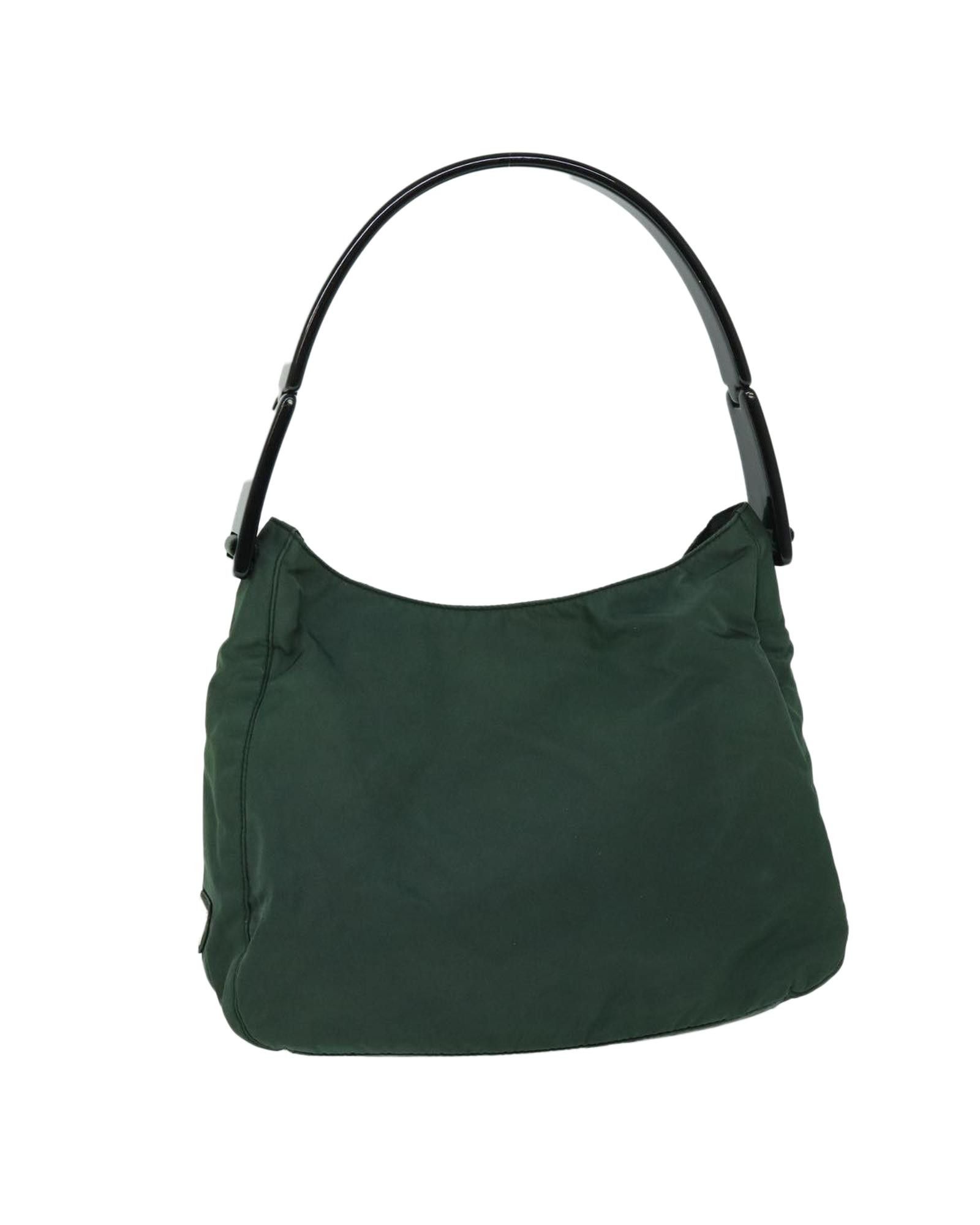 image of Prada Green Synthetic Shoulder Bag, Women's