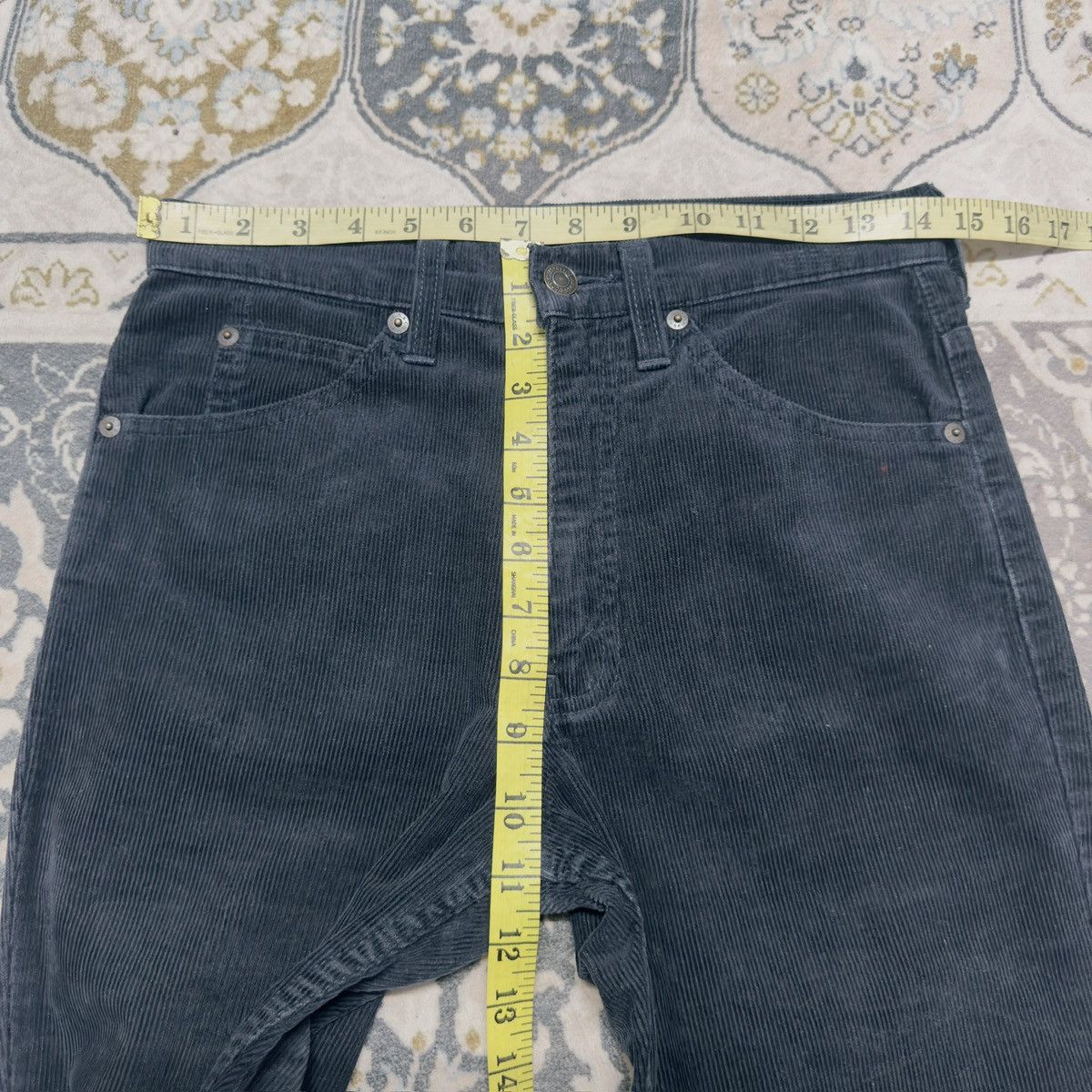 Levi's Vintage 90s Levis 517 Navy Corduroy Flare Jeans Size US 29 - 15 Thumbnail