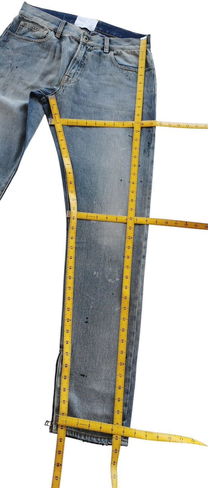 Ih Nom Uh Nit Ih Nom Uh Nit Distressed Denim Jeans Style Saint Laurent Size US 31 - 16 Thumbnail