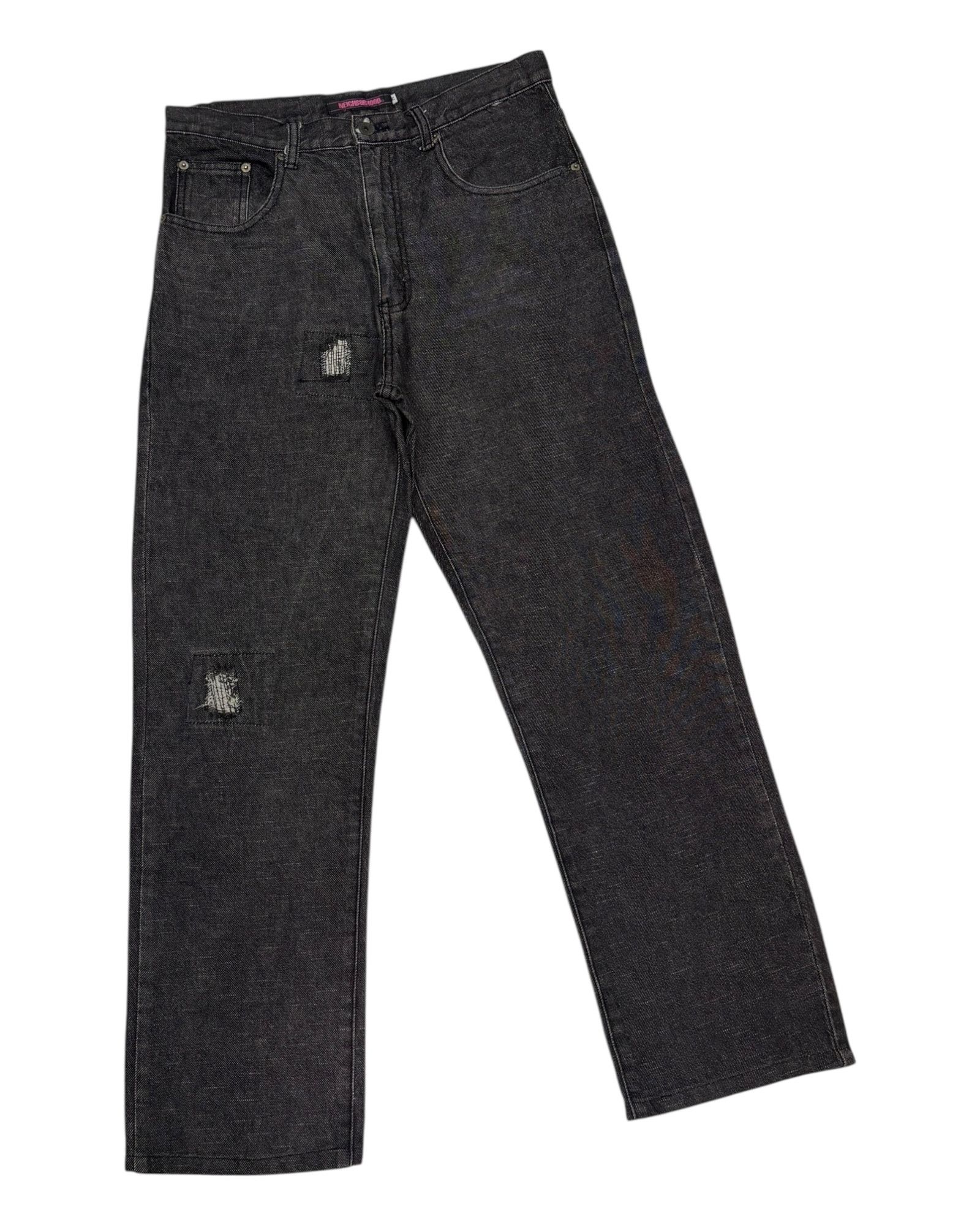 Neighborhood Neighborhood AW03 Black Fragment Narrow Denim Jean Size US 32 / EU 48 - 4 Thumbnail