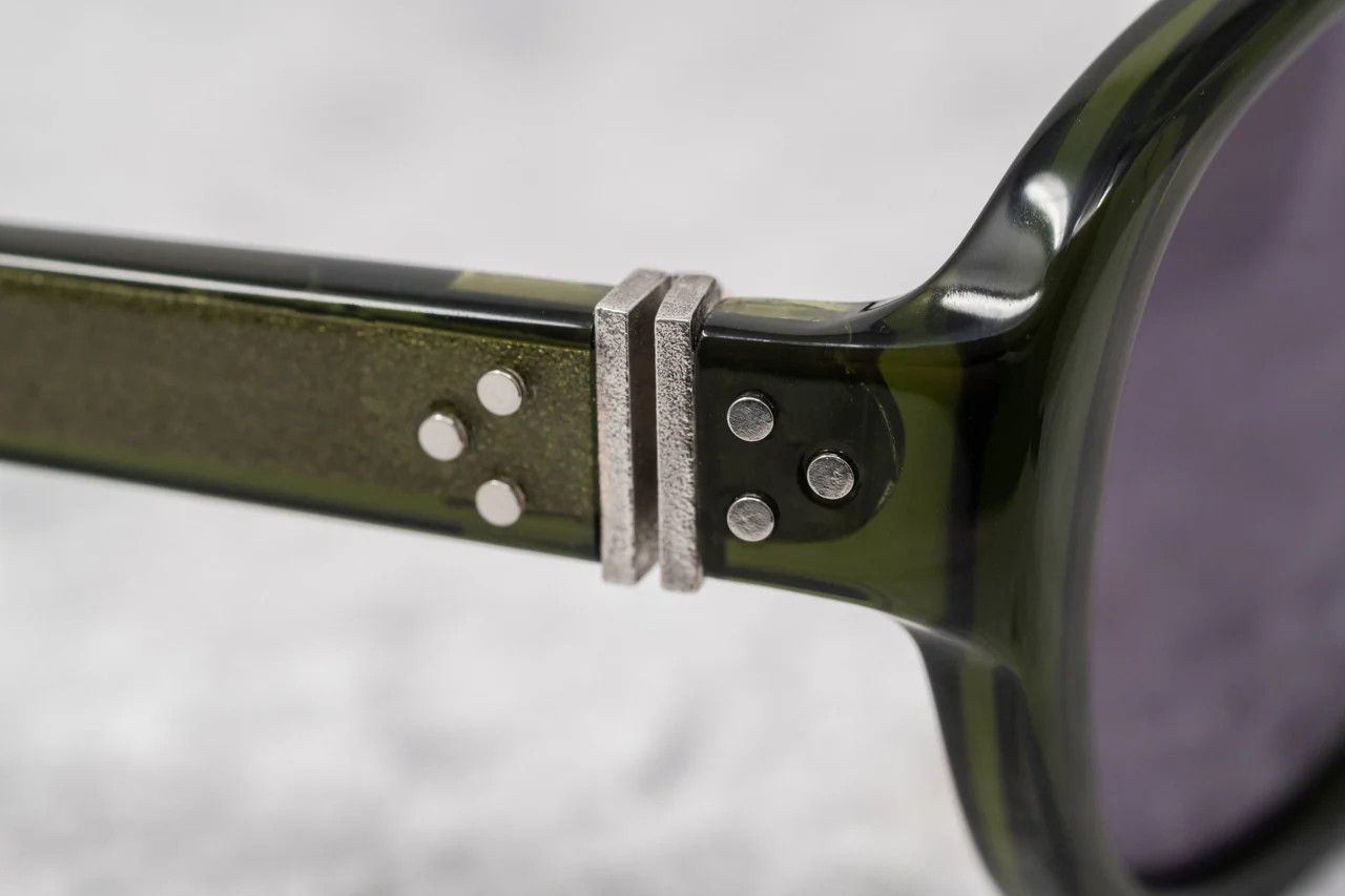 Ann Demeulemeester Ann Demeulemeester Sunglasses Oval Green and Purple Size ONE SIZE - 12 Thumbnail