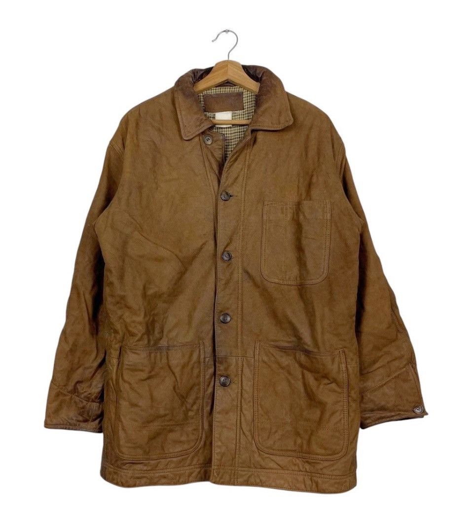 L.L. Bean × Vintage 💥MOLESKIN LEATHER LL BEAN RICH BROWN JACKET Size US L / EU 52-54 / 3 - 1 Thumbnail