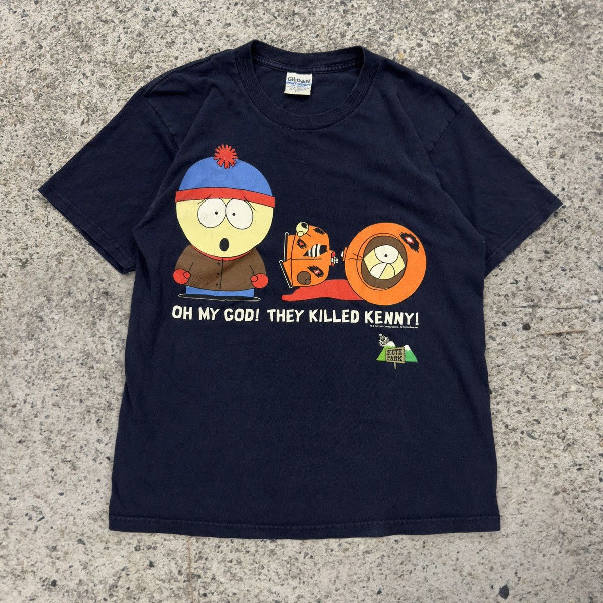 Vintage 90s South Park Oh My God They Killed Kenny Tee Size US L / EU 52-54 / 3 - 4 Thumbnail