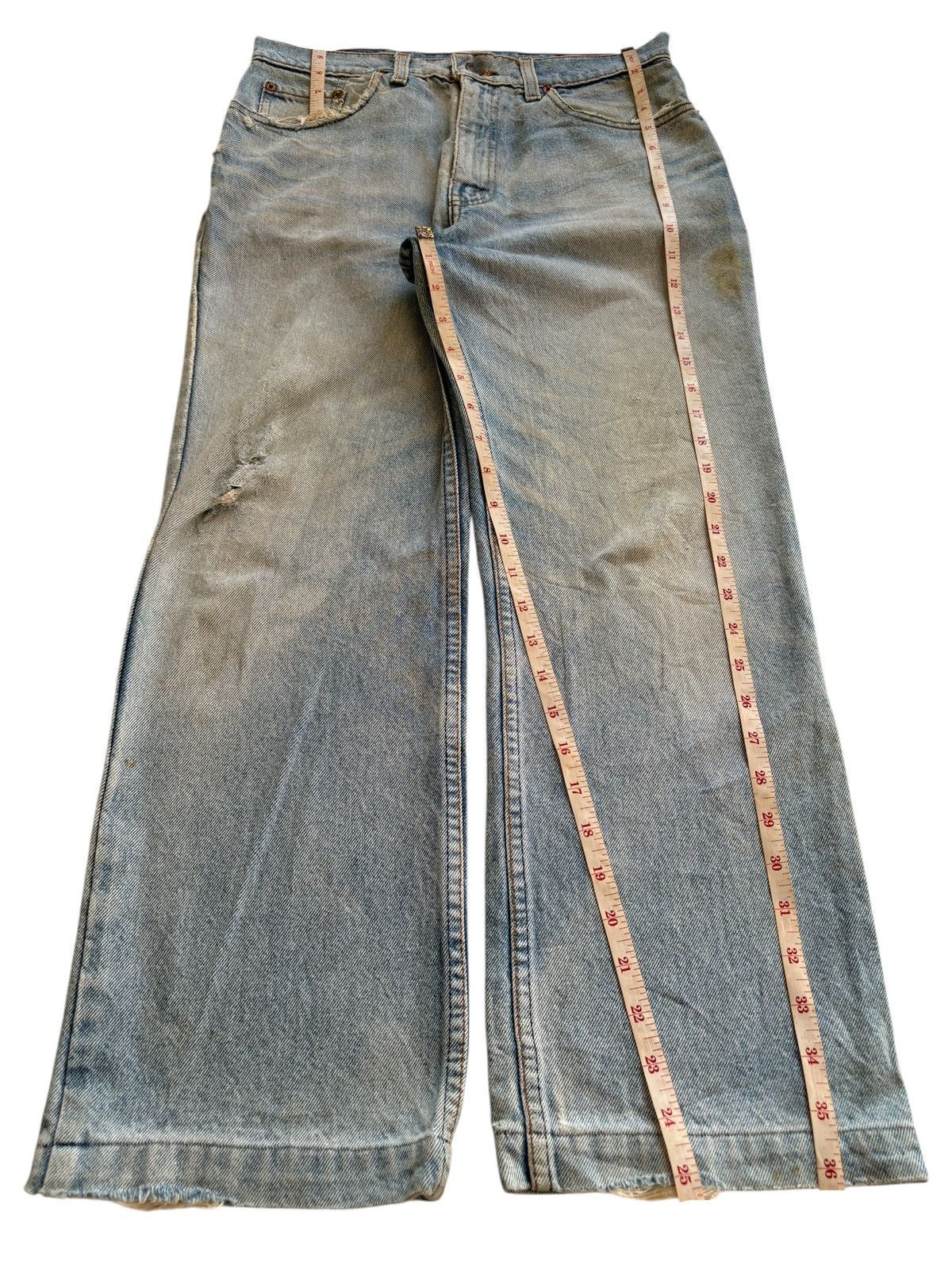 Levi's × Levi's Vintage Clothing Vintage 90s Levis 505 Mud Wash Distressed Loose Jeans Size US 29 - 13 Thumbnail