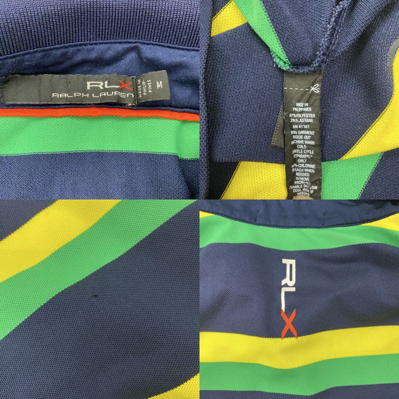 Ralph Lauren Ralph Lauren Polo Shirt Mens Medium Stripe Pittsburgh Field Club Golf Tennis Mens Size US M / EU 48-50 / 2 - 8 Thumbnail