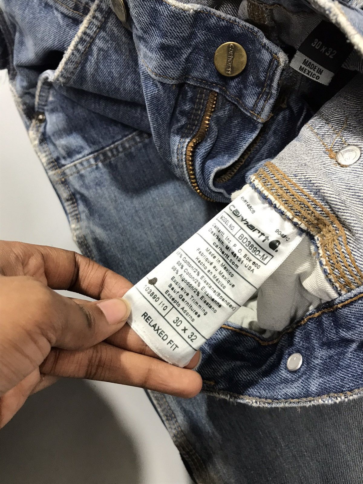 Carhartt Vintage Carhartt |10 repaired double knee workwear denim Size US 28 / EU 44 - 9 Thumbnail