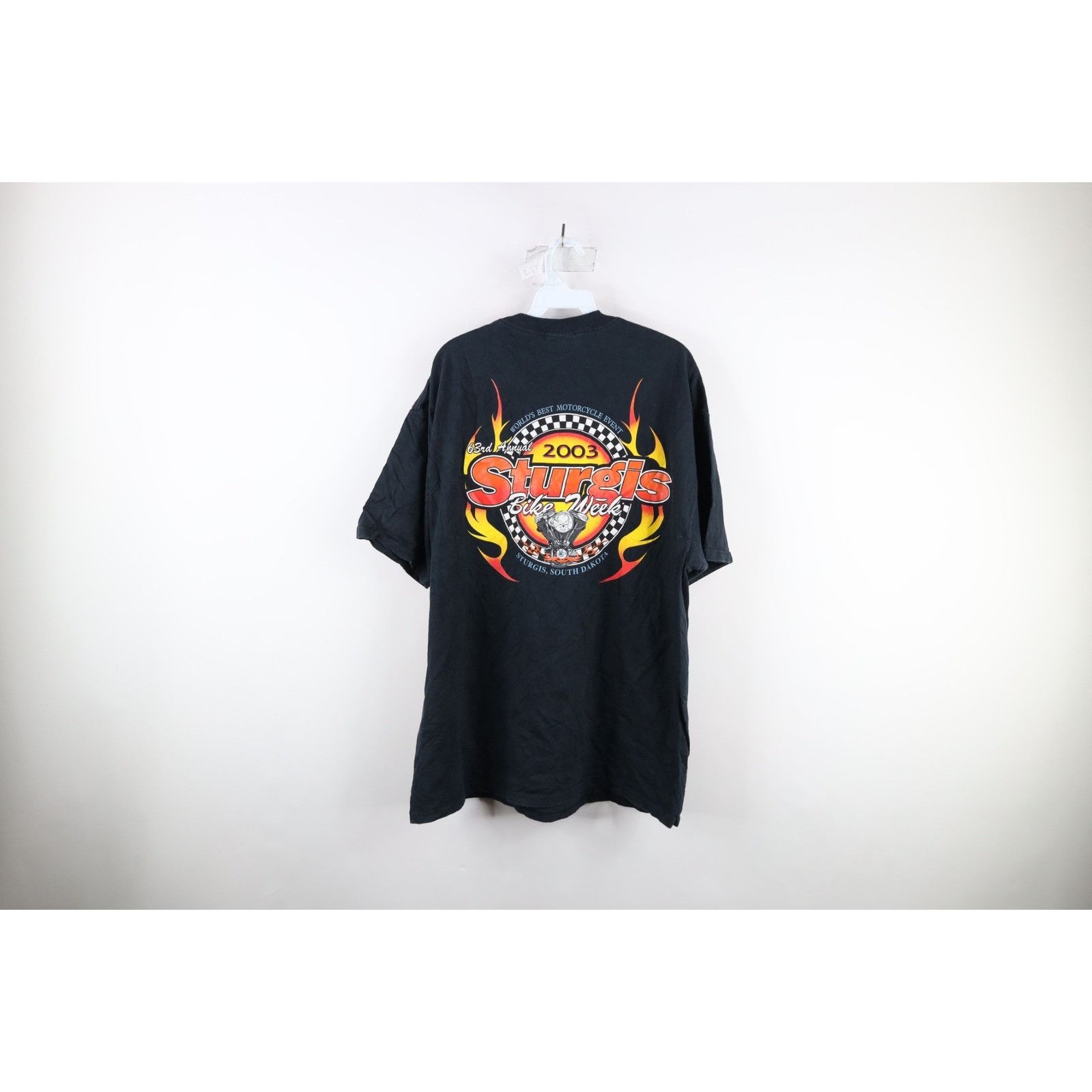 Vintage Vintage Y2K Streetwear Mens XL Faded 2003 Sturgis Bike Week Size US XL / EU 56 / 4 - 7 Thumbnail