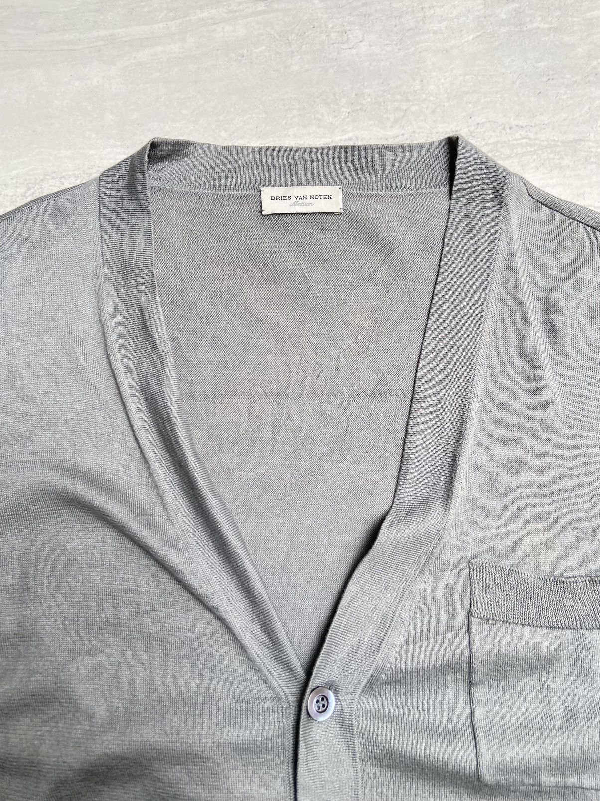 Dries Van Noten DRIES VAN NOTEN Grey Gardigan Size US S / EU 44-46 / 1 - 9 Thumbnail