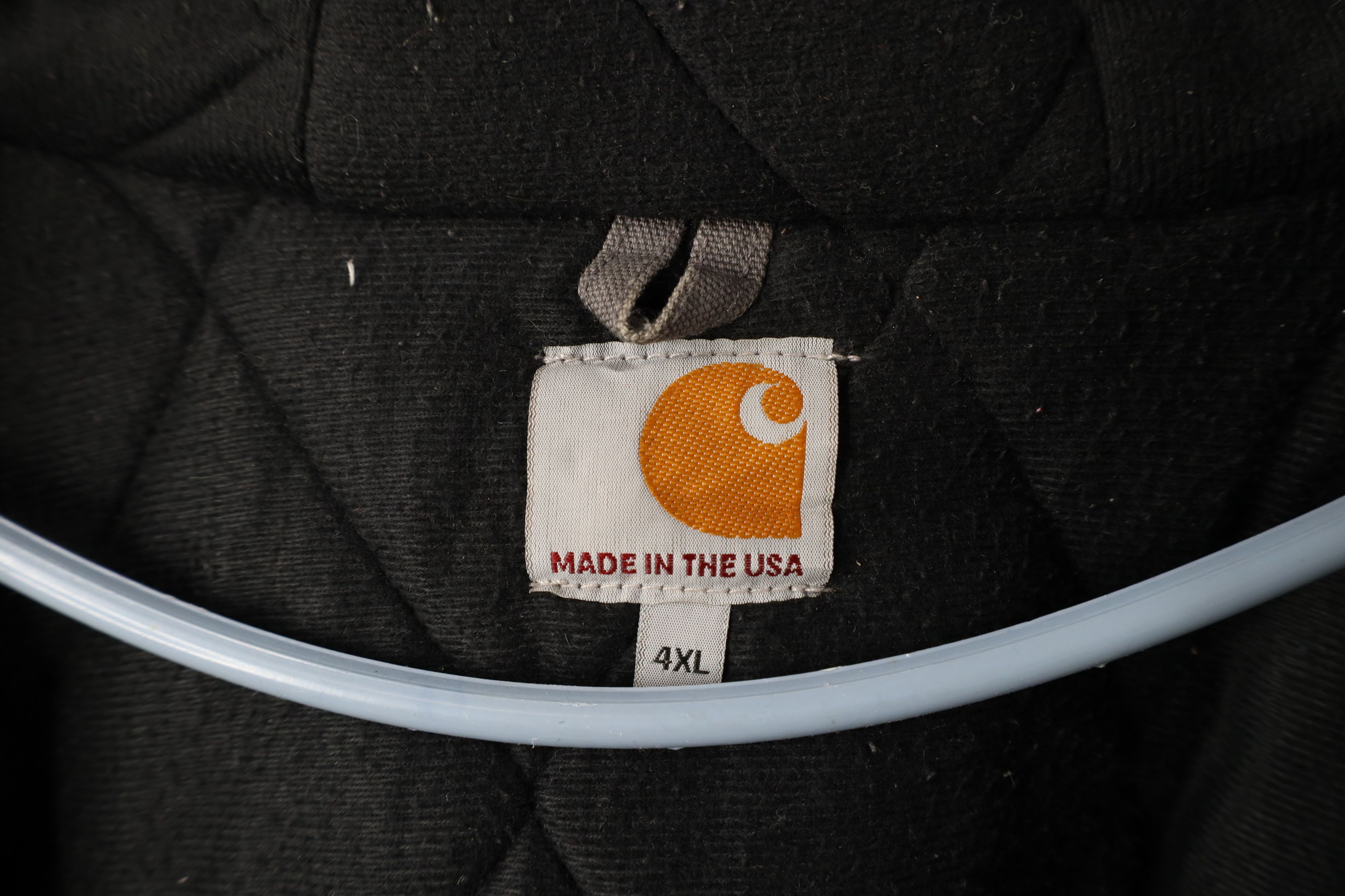 Carhartt × Vintage Vintage Carhartt Spell Out Quilted Hooded Jacket Gray USA Size US XXL / EU 58 / 5 - 10 Thumbnail