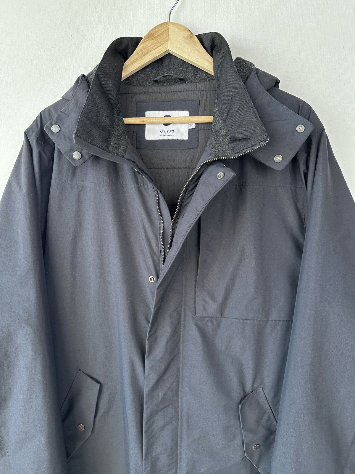 NN07 NN07 Jasper 8208 Technical 2-Layer Fishtail Parka Navy Blue Size US XXL / EU 58 / 5 - 12 Thumbnail