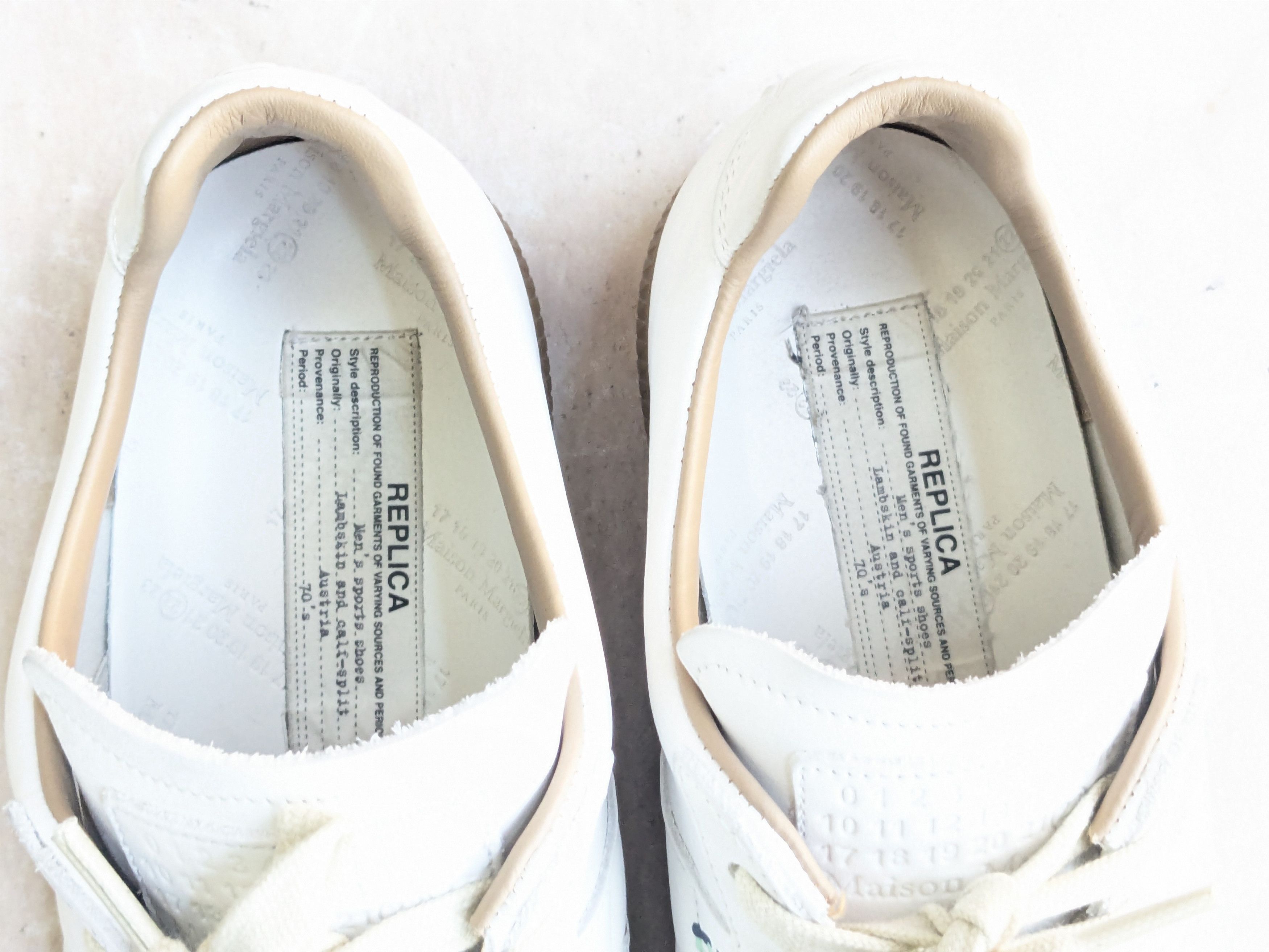 Maison Margiela Paint Splatter Replica GATs 10 43 White Low Tops Size US 10 / EU 43 - 7 Thumbnail