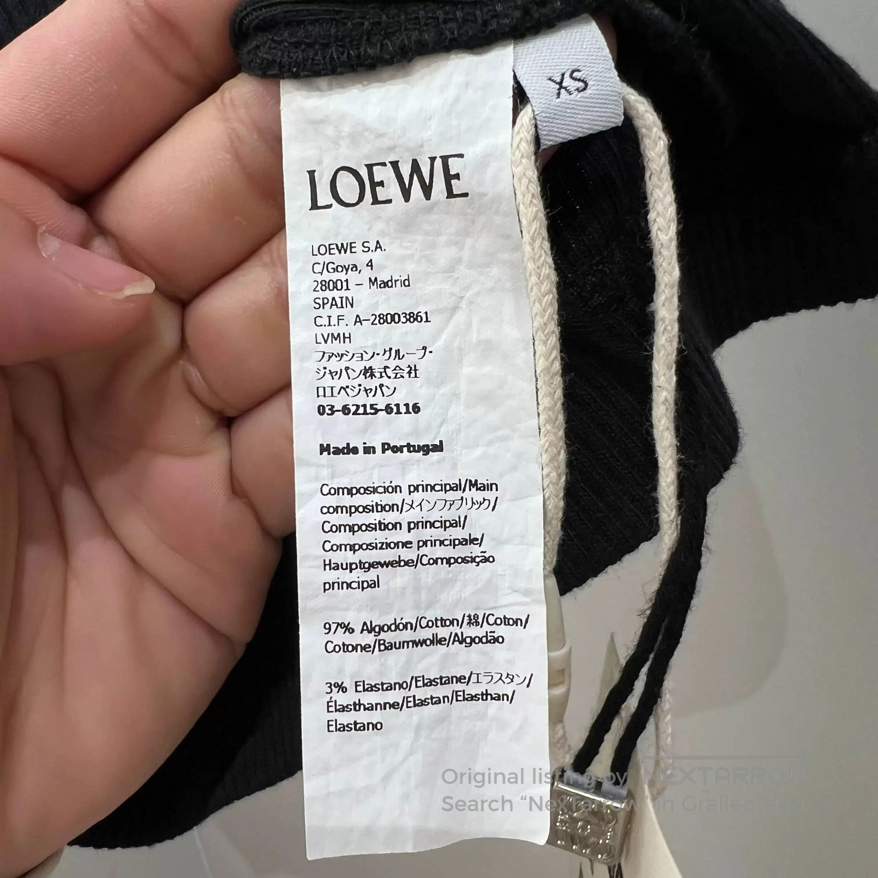 Loewe Loewe SS22 Embroidered Logo Tank Top. Size US XS / EU 42 / 0 - 4 Thumbnail