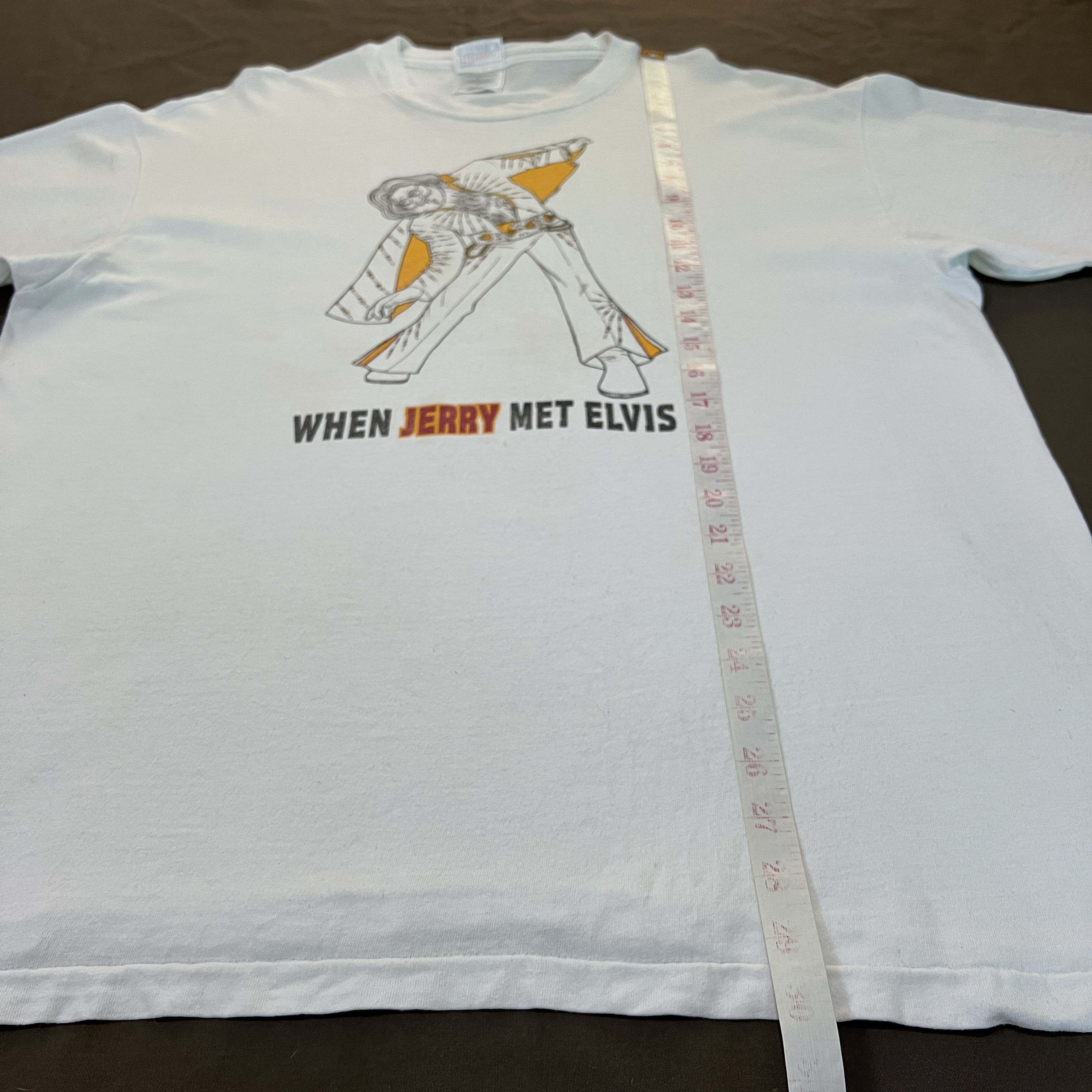 Vintage Rare 90s Jerry met Elvis Grateful Dead April Fools' Day Tee Size US XL / EU 56 / 4 - 16 Thumbnail