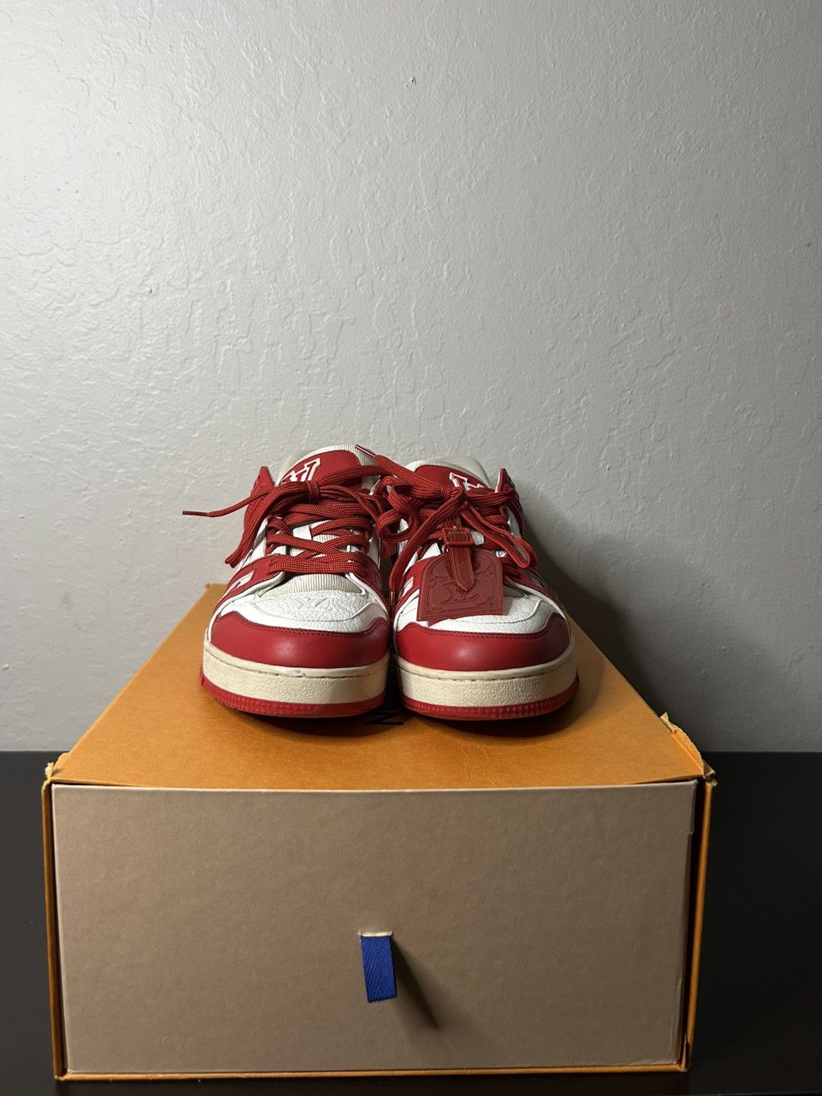 Louis Vuitton Louis Vuitton Red Trainers Size US 8.5 / EU 41-42 - 2 Thumbnail