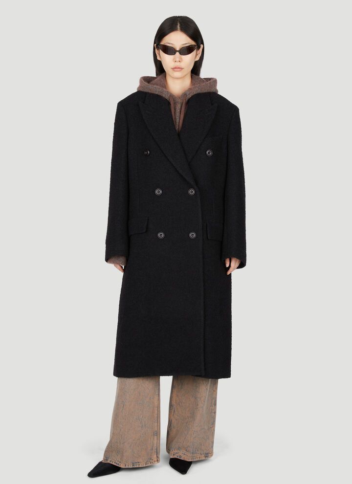 Acne Studios o1y0725 Boucle Coat in Black Size M / US 6-8 / IT 42-44 - 6 Thumbnail