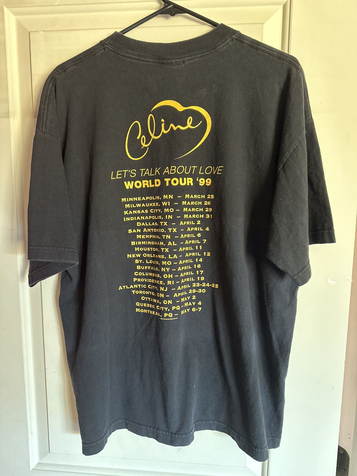 Vintage Celine 1997 My Heart Will Go On tour tee Size US XL / EU 56 / 4 - 4 Thumbnail