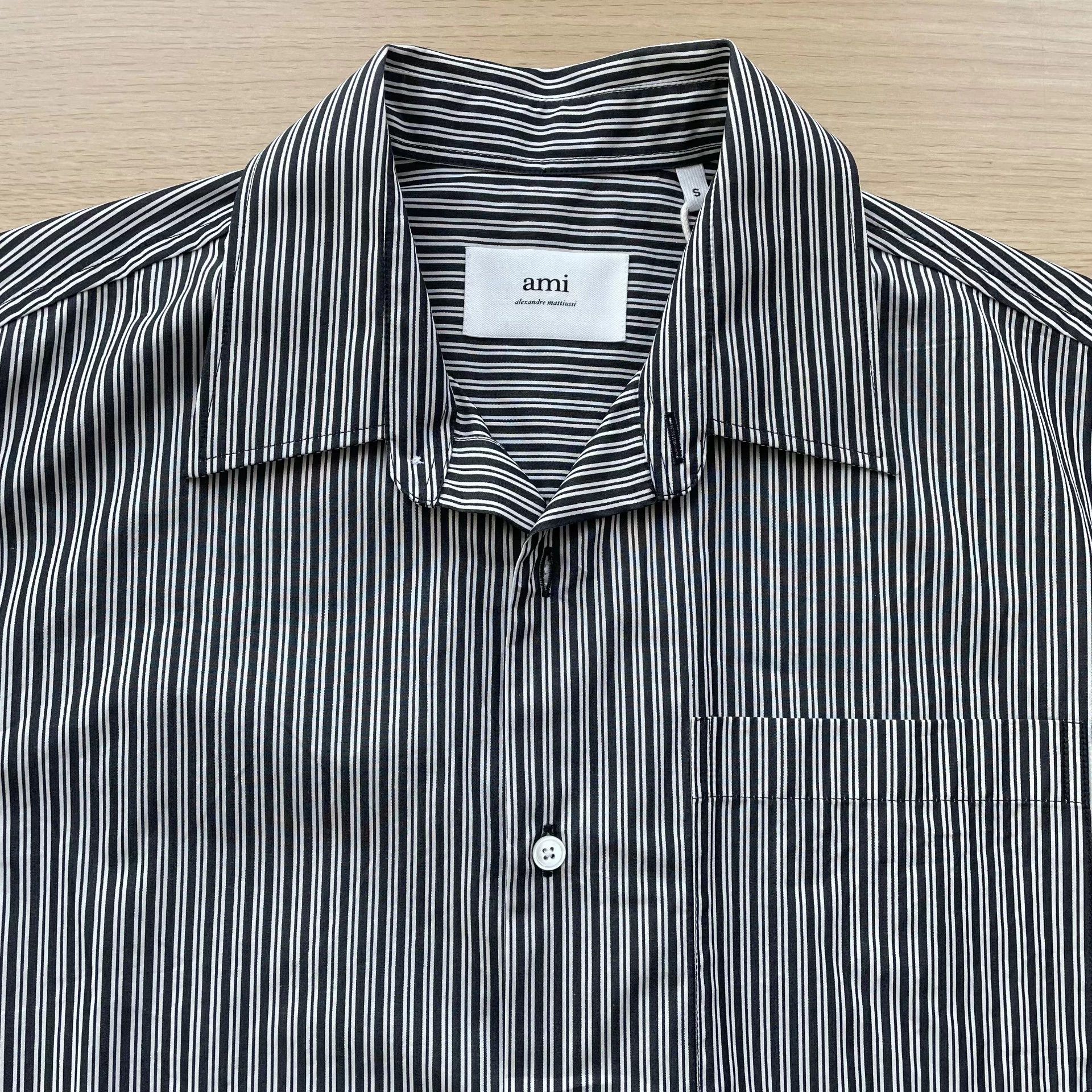 AMI Ami Striped Shirt S 99 New Size US S / EU 44-46 / 1 - 3 Thumbnail