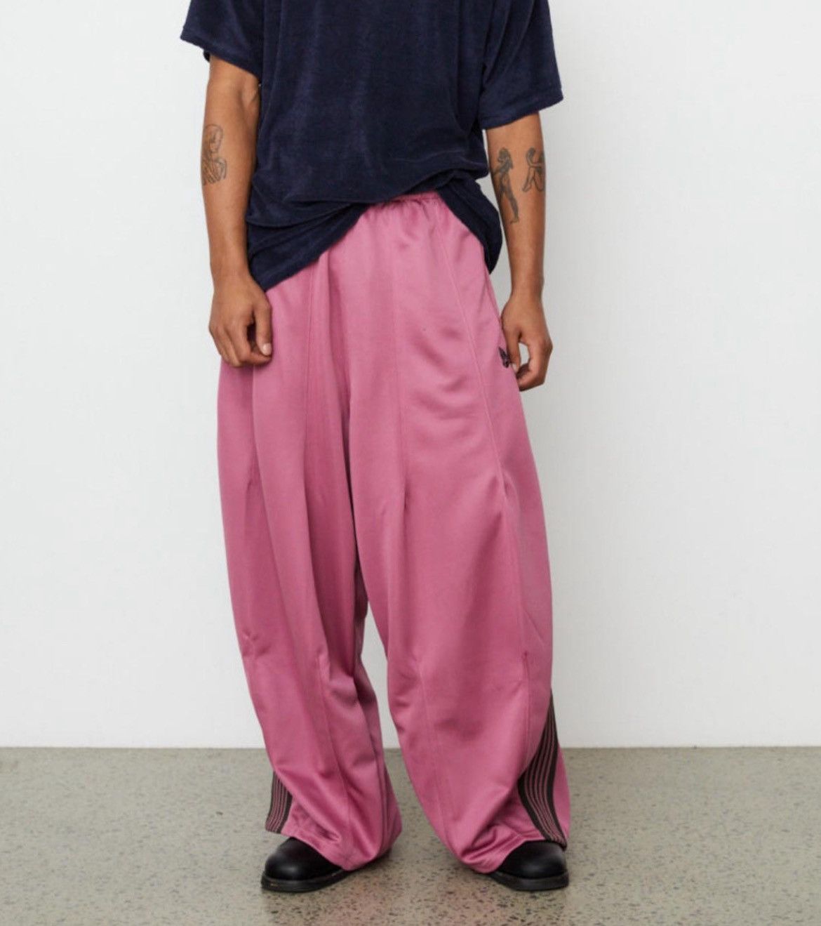 Needles Needles H.D. Track Pant Smoke Pink, L Size US 35 - 5 Thumbnail