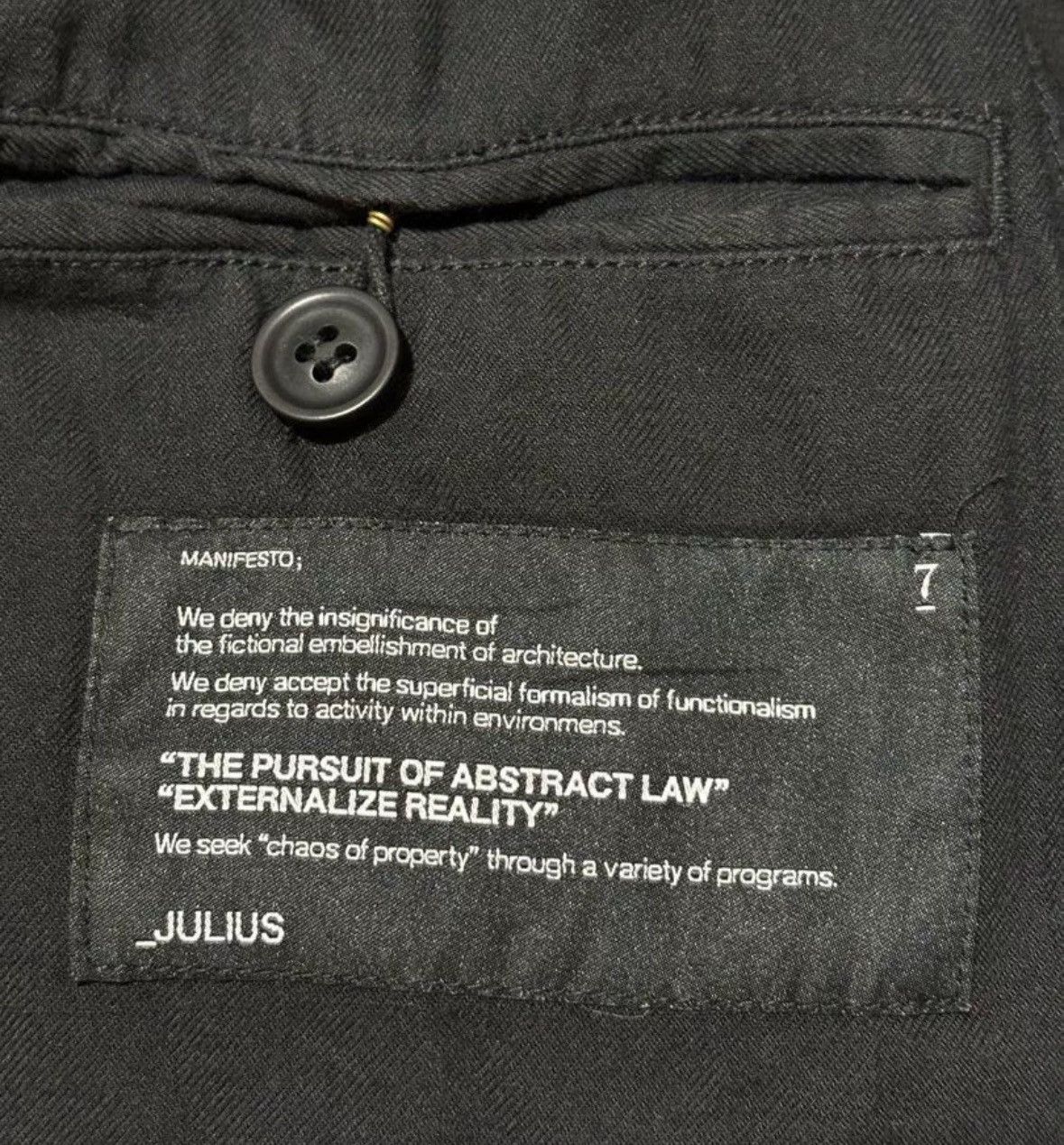 Julius Julius Cotton jacket with diagonal zipper Size US M / EU 48-50 / 2 - 6 Thumbnail