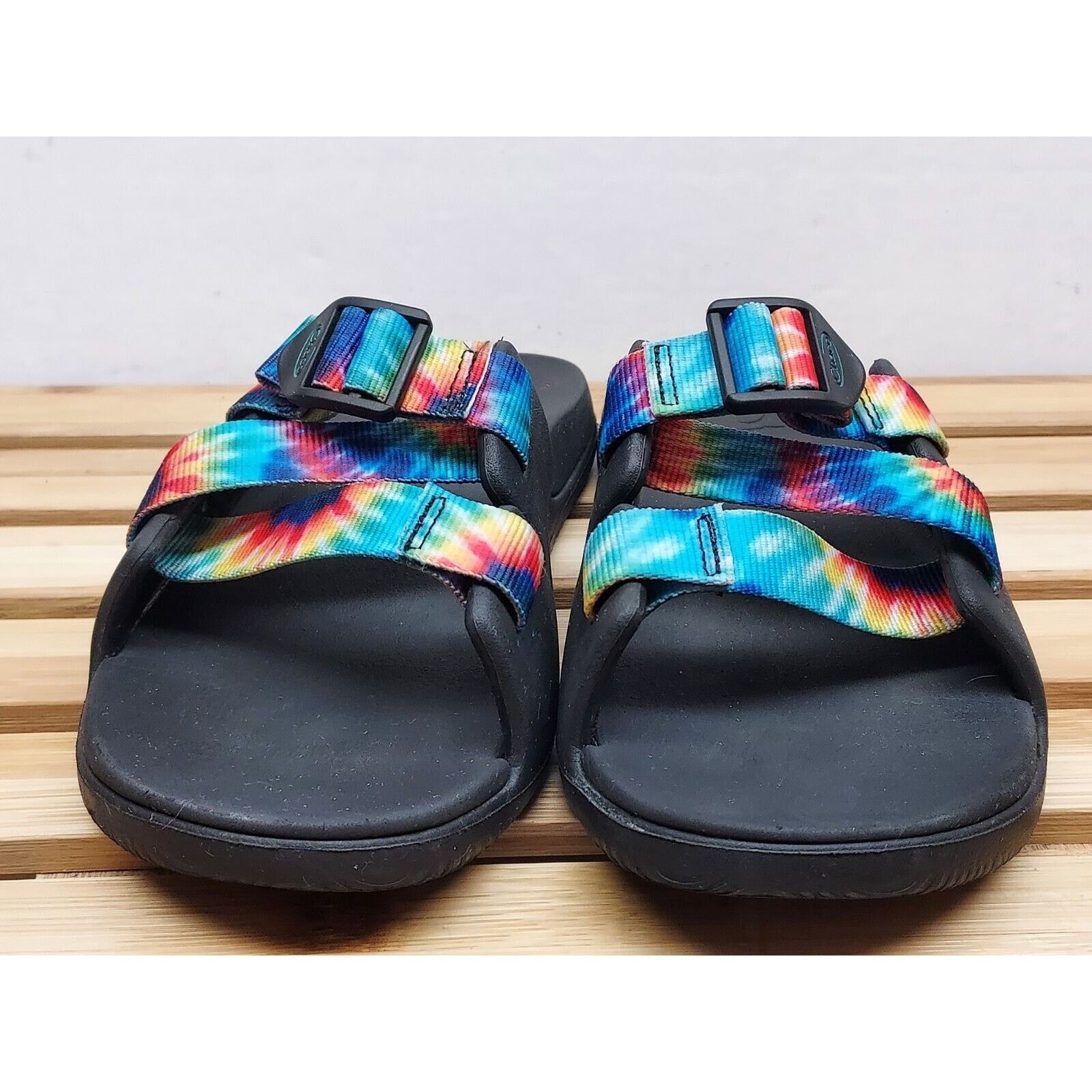 Chaco Chaco Kids | Tie-Dye | Chillos Slide Sandals Size Y4 Size US 4 / IT 34 - 5 Thumbnail