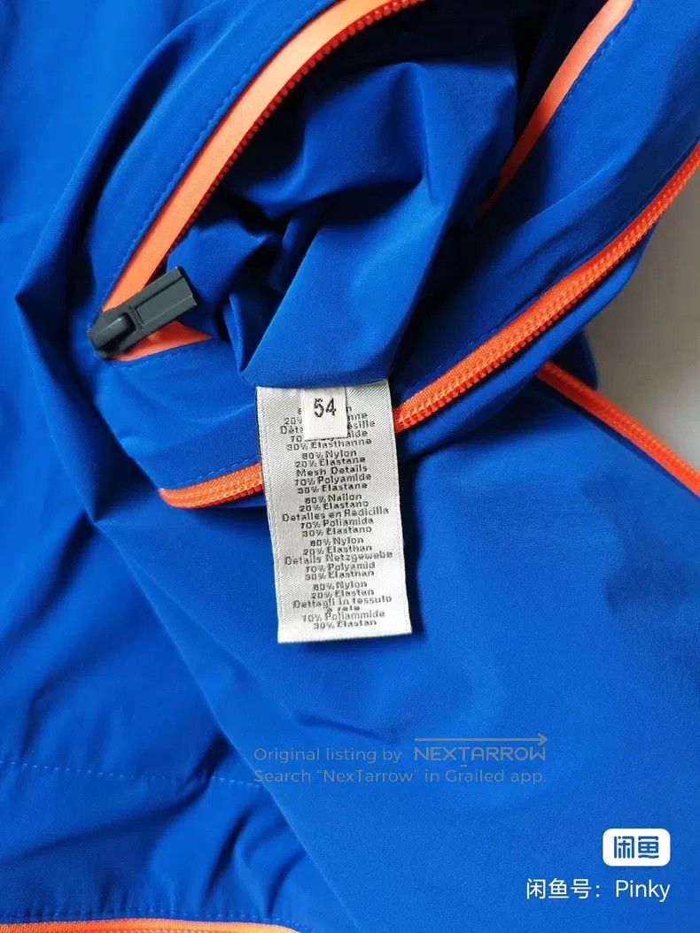 Hermes Hermes Blue Nylon Functional Windbreaker Jacket Size US L / EU 52-54 / 3 - 5 Thumbnail