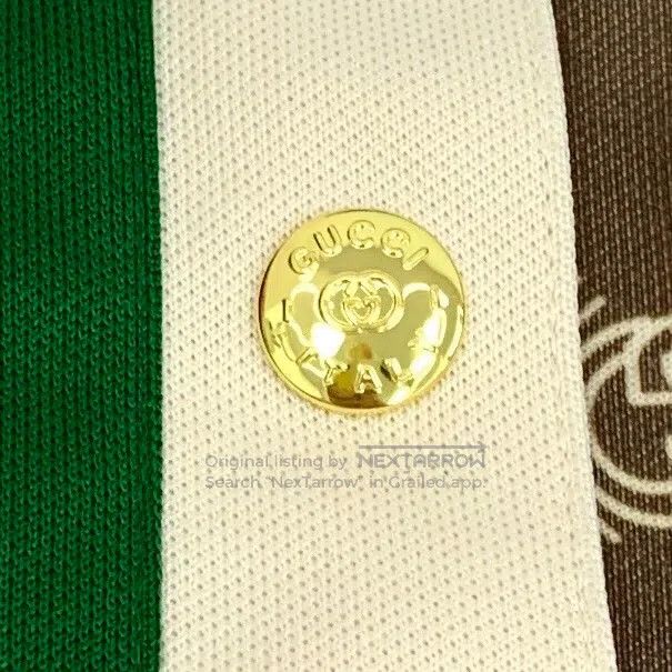 Gucci Gucci SizeXS Brown side stripe logo full print cotton draws Size 32" / US 10 / IT 46 - 6 Thumbnail