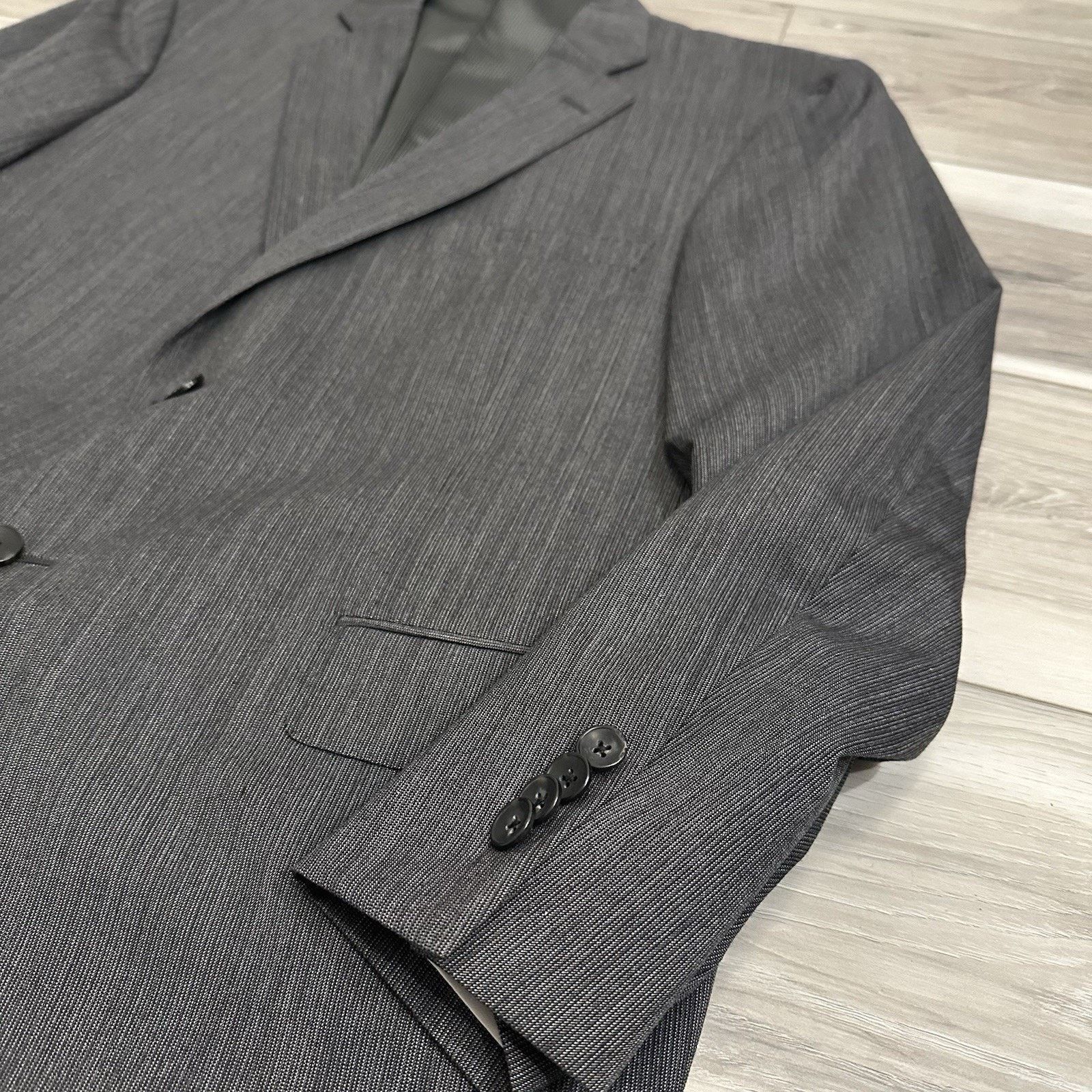 Hart Schaffner Marx Hart Schaffner Marx Suit Mens 42R Charcoal Black 2 PC NWT Size 42R - 3 Thumbnail