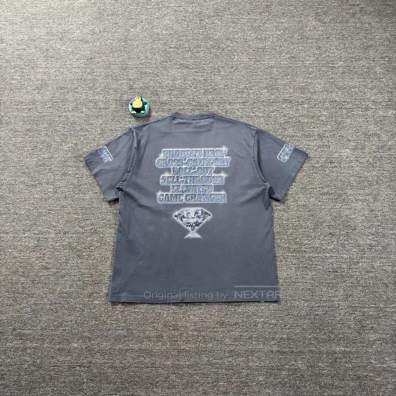 Balenciaga Balenciaga Blue Distressed Short Sleeve. Size US XL / EU 56 / 4 - 2 Thumbnail