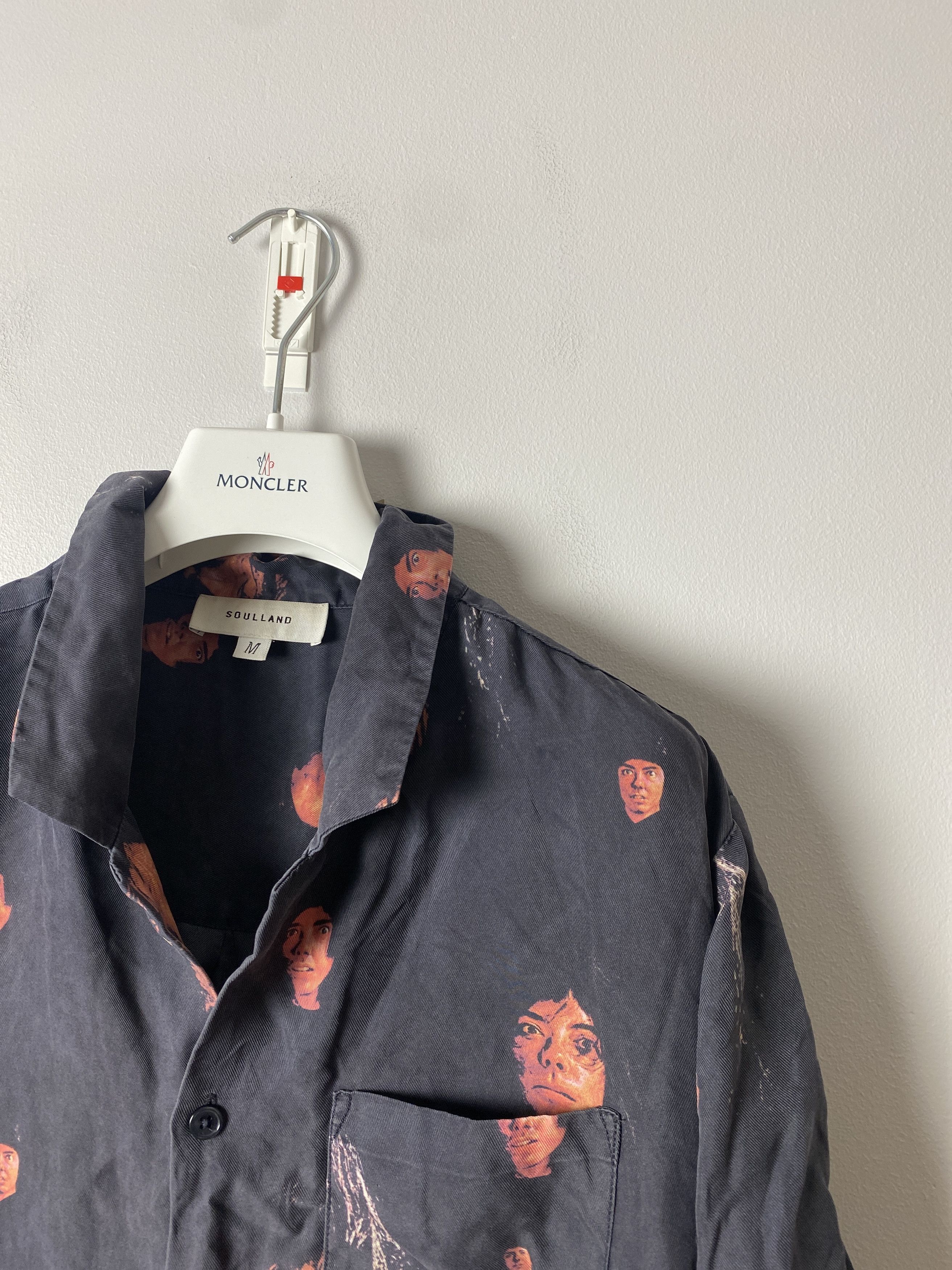 Soulland Soulland avant garde shirt silk faces ZEV Size US M / EU 48-50 / 2 - 2 Thumbnail