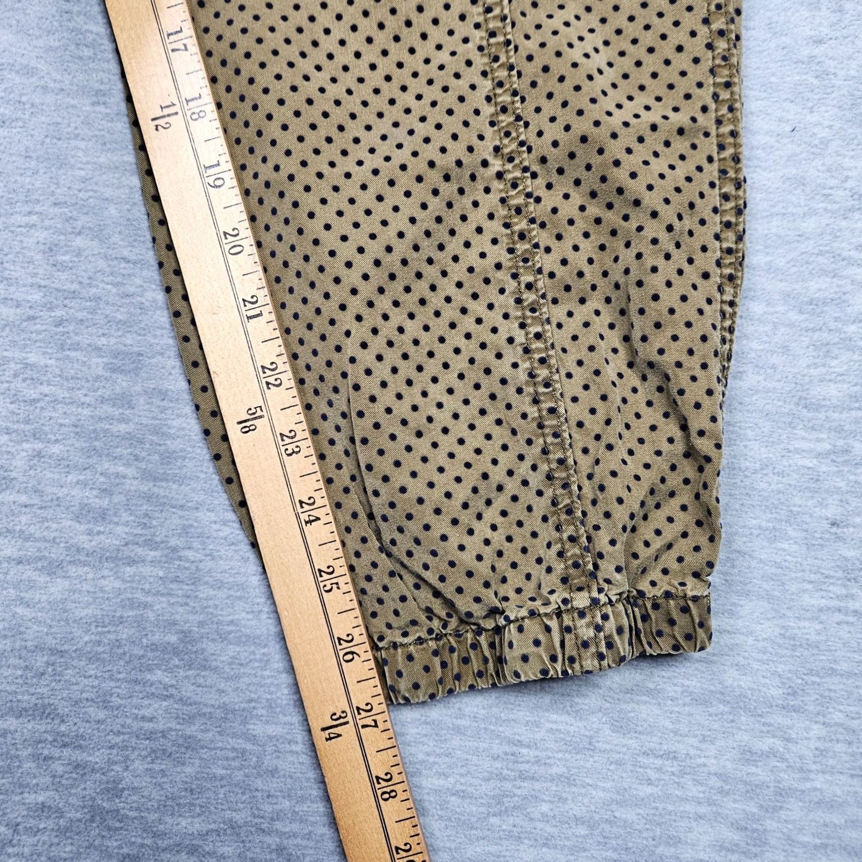 Anthropologie By Anthropologie Polka dot Army Green Jogger Pants L Women Regular Lyocell Green Polka Dot Jogger Casual Fall Spring Summer Winter Size 36" / US 14 / IT 50 - 5 Thumbnail