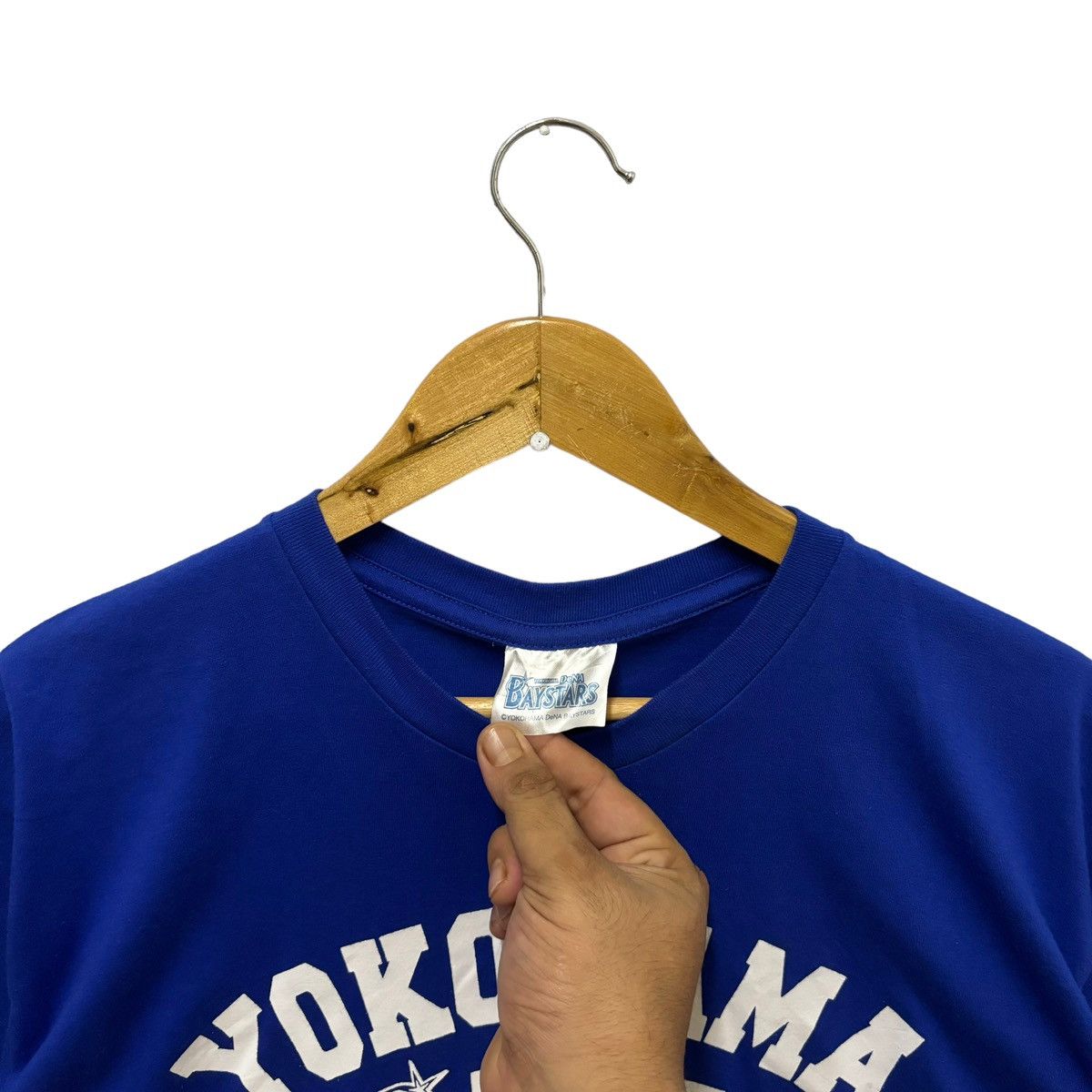 If Six Was Nine × Vintage Baystars Yokohama Blue Baseball Japan League Tshirt Size US L / EU 52-54 / 3 - 5 Thumbnail