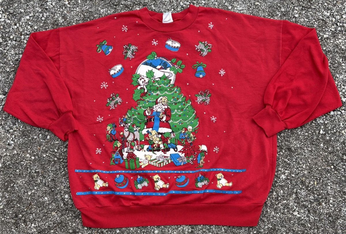 Other Vintage 90s Christmas Holiday Crewneck Size US XL / EU 56 / 4 - 1 Thumbnail