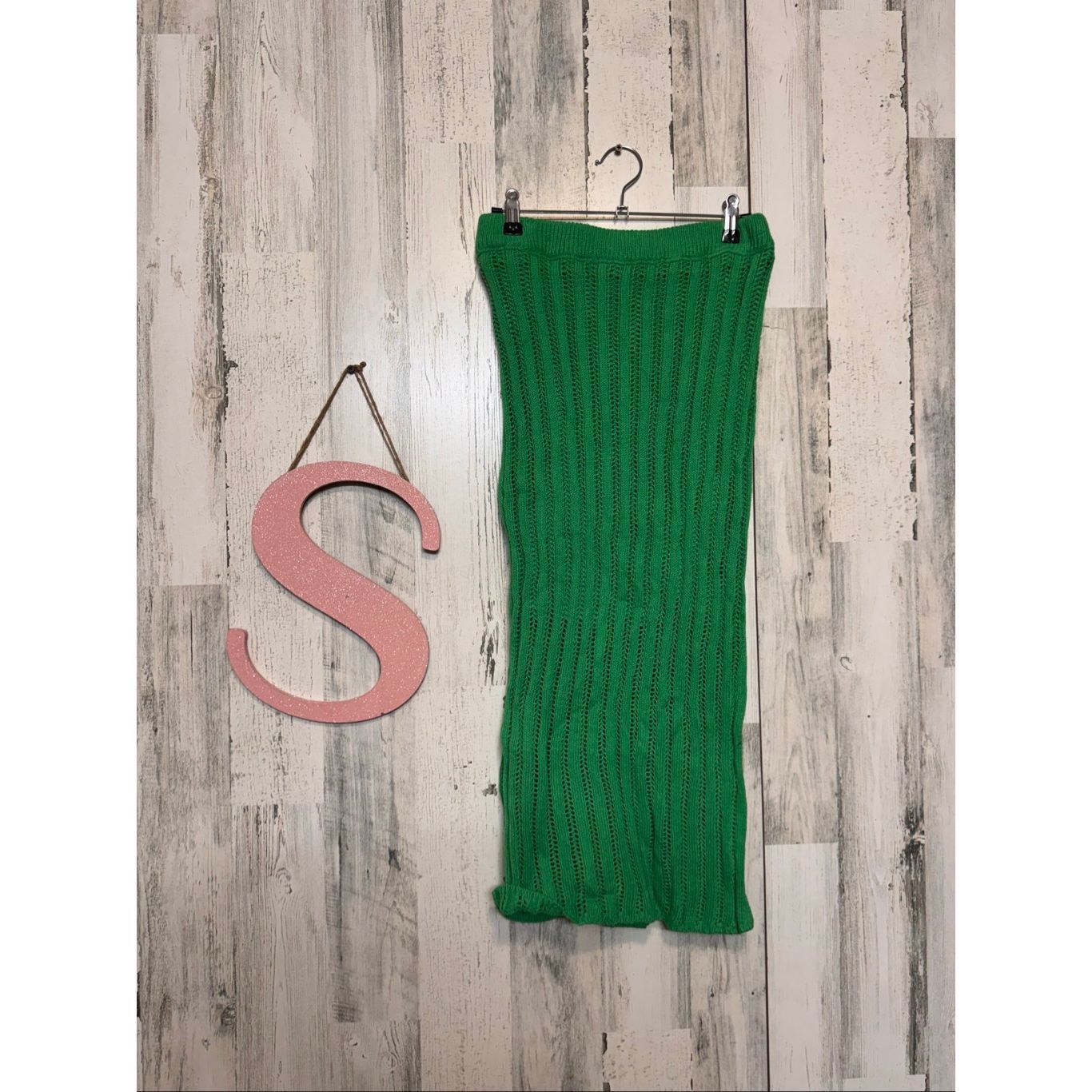 Freeman Fredman 1996 Green Knit Crop Top & Midi Skirt Set Size Small nwt Size 26" / US 2 / IT 38 - 8 Thumbnail