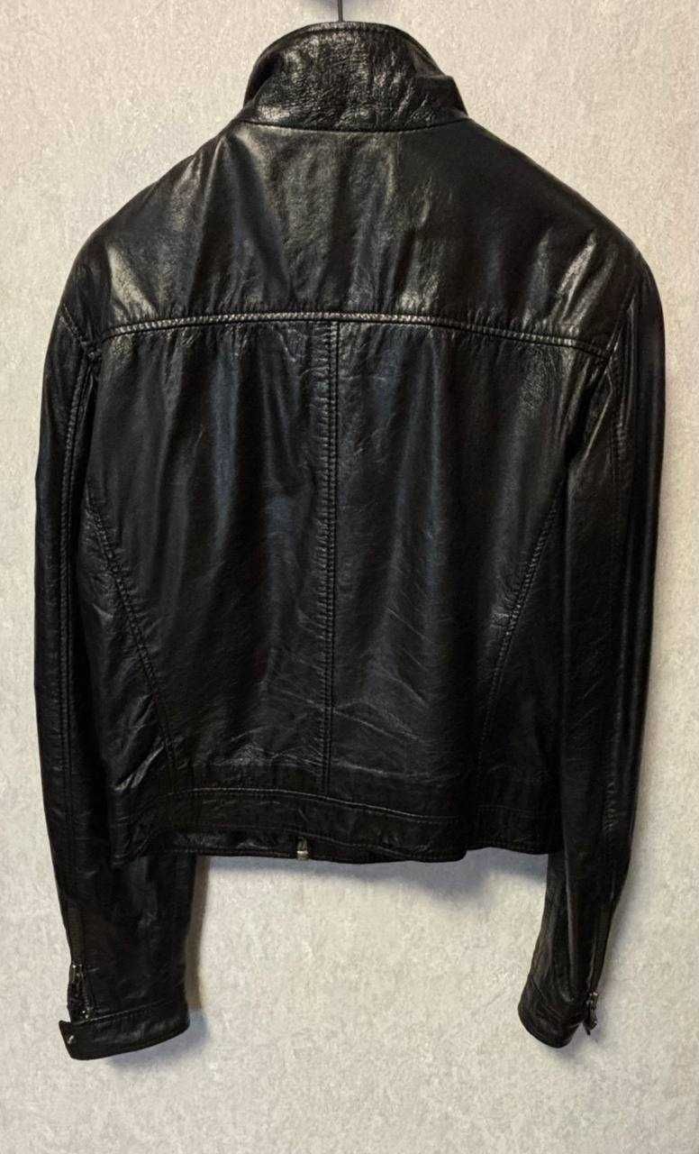 Dolce & Gabbana Dolce Gabbana Agnello Leather Biker Jacket Size M / US 6-8 / IT 42-44 - 3 Thumbnail