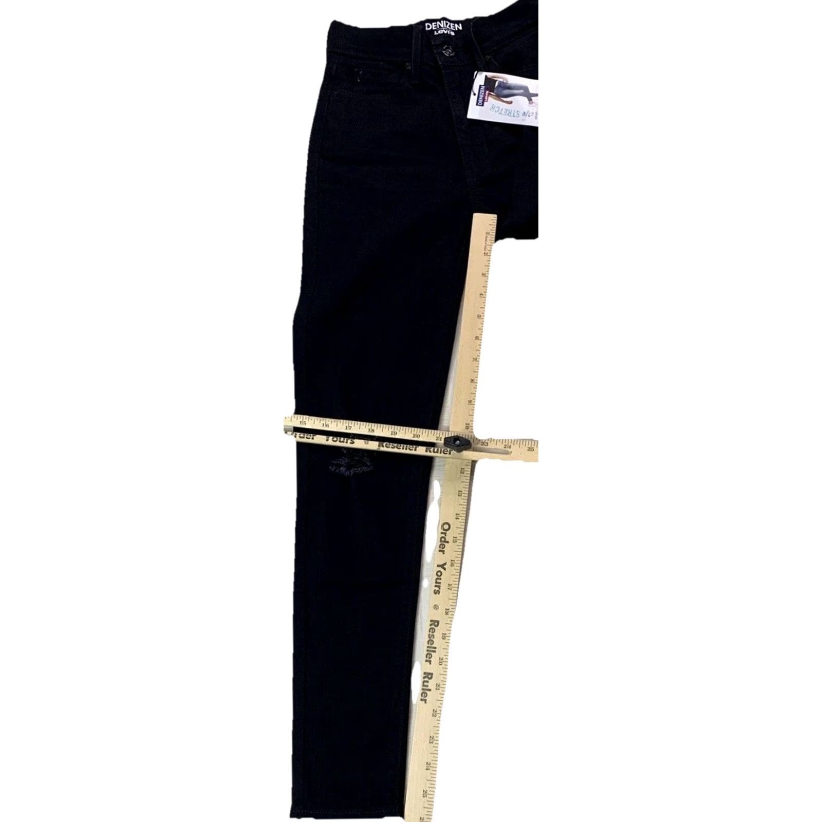Levi's VINTAGE Levi’s Womens Distressed Ultra High Rise Ankle Jegging Black Size 00 NWT-12584 Size 24" / US 00 / IT 34 - 3 Thumbnail