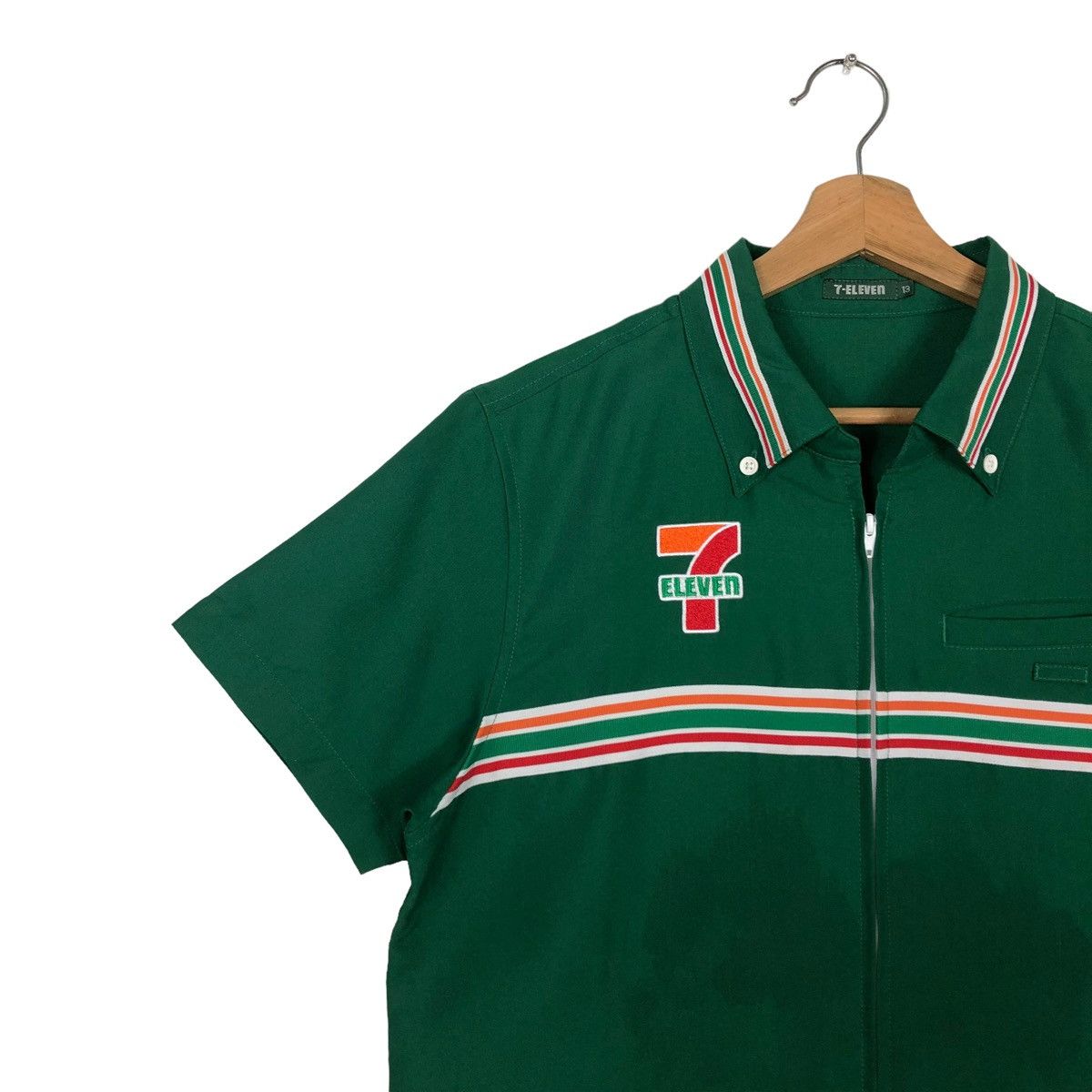 Japanese Brand 🔥SHORT SLEEVE WORK JACKET 7-ELEVEN JAPAN BIG LOGO Size US M / EU 48-50 / 2 - 7 Thumbnail