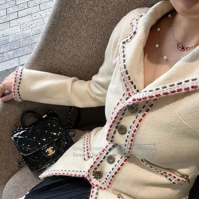Chanel Chanel Beige Long Sleeve Cardigan for Women . Size L / US 10 / IT 46 - 4 Thumbnail