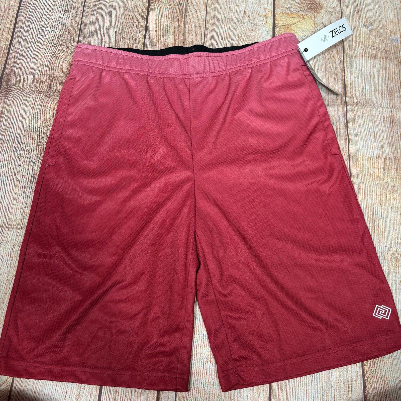 Zylos George Machado Zelos Men's Large Athletic Shorts in Red NWT Size US 34 / EU 50 - 1 Thumbnail