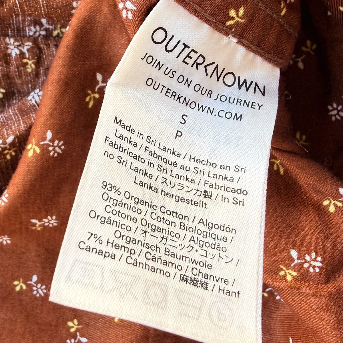 Outerknown Outerknown Floral All Over Print Shirt Reverse Hemp Cotton Size US M / EU 48-50 / 2 - 6 Thumbnail