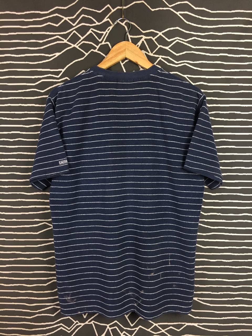 Lacoste Vtg Lacoste Small Logo Made In Japan Striped Pocket Tee Size US L / EU 52-54 / 3 - 8 Thumbnail