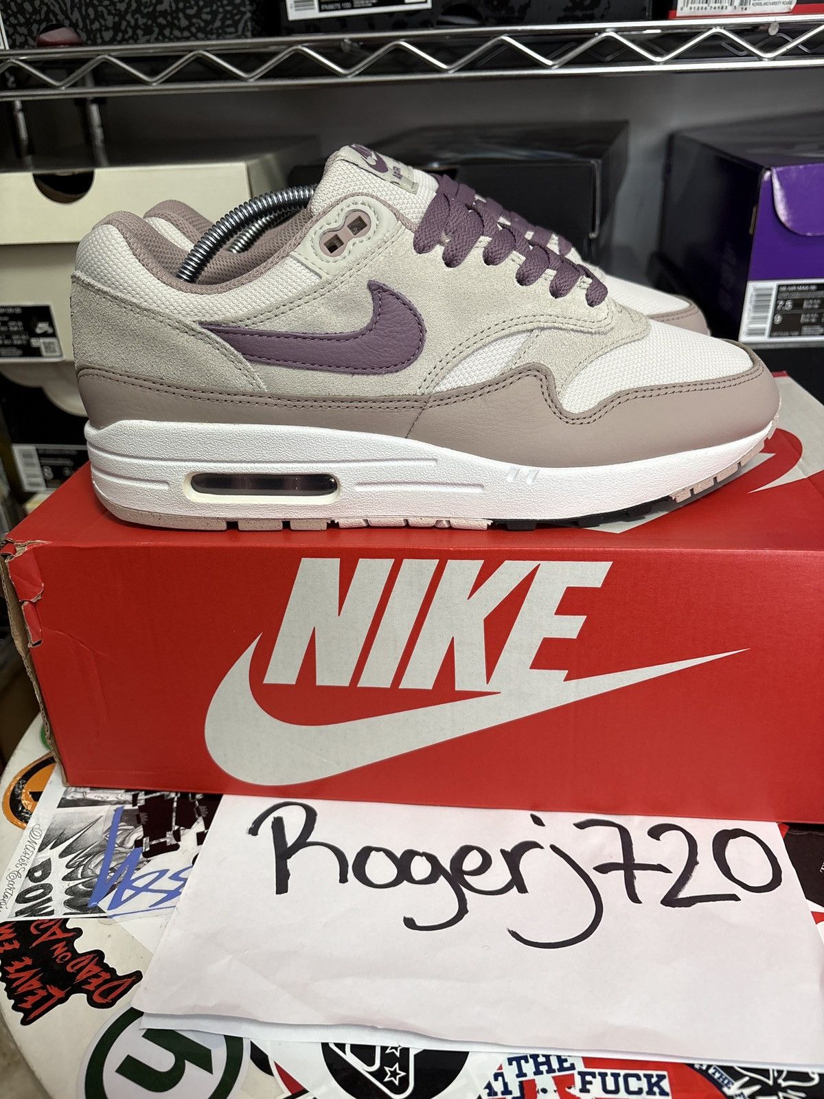 Nike Air Max 1 SC Violet Dust Size US 8 / EU 41 - 3 Thumbnail