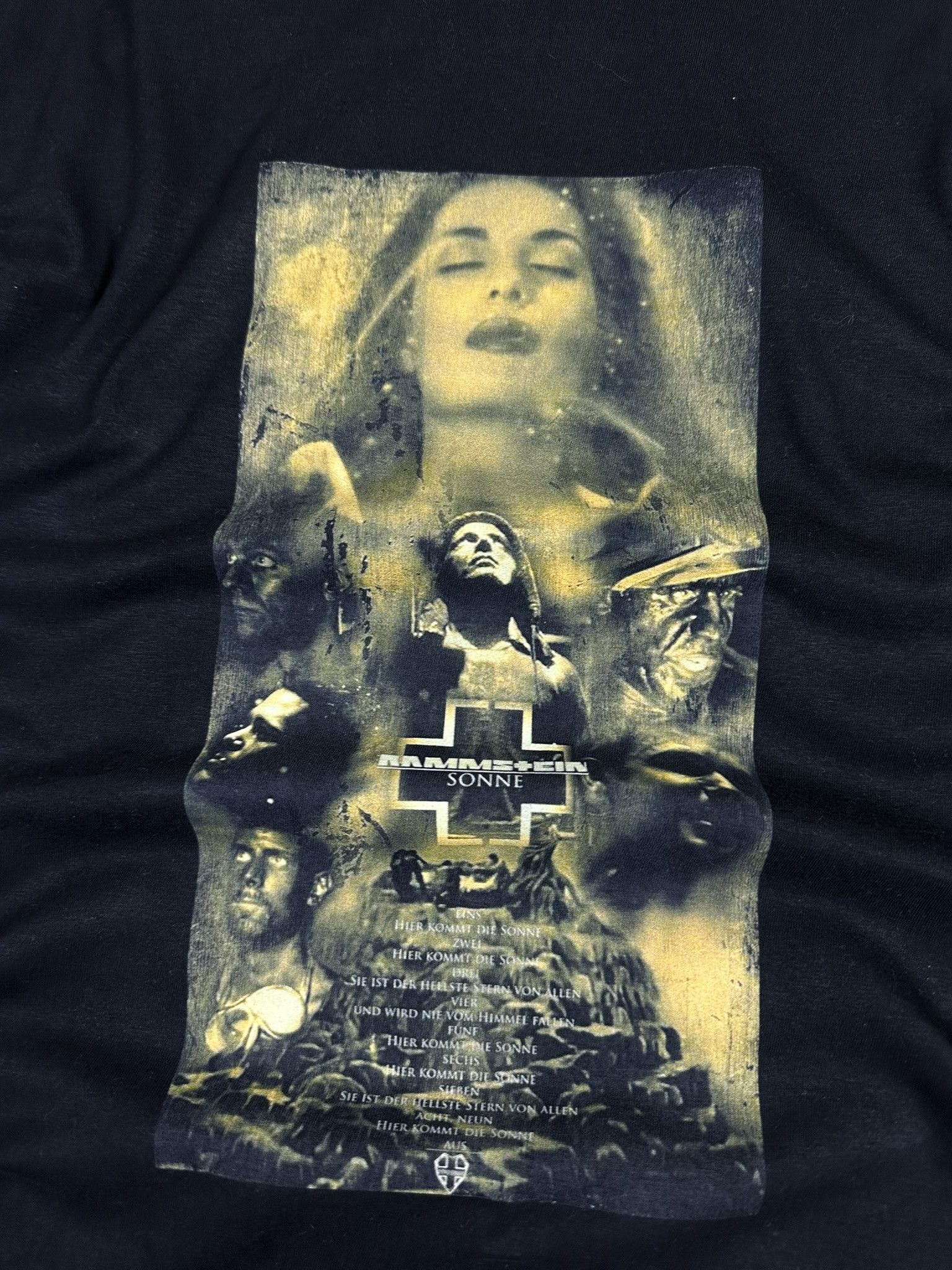 Band Tees × Vintage Vintage Rammstein Sonne Rock Band T-shirt Size US XL / EU 56 / 4 - 8 Thumbnail