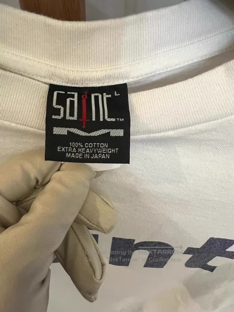 Saint Michael Saint Michael Saint-Michael white short-sleeved T-shirt Size US L / EU 52-54 / 3 - 2 Thumbnail