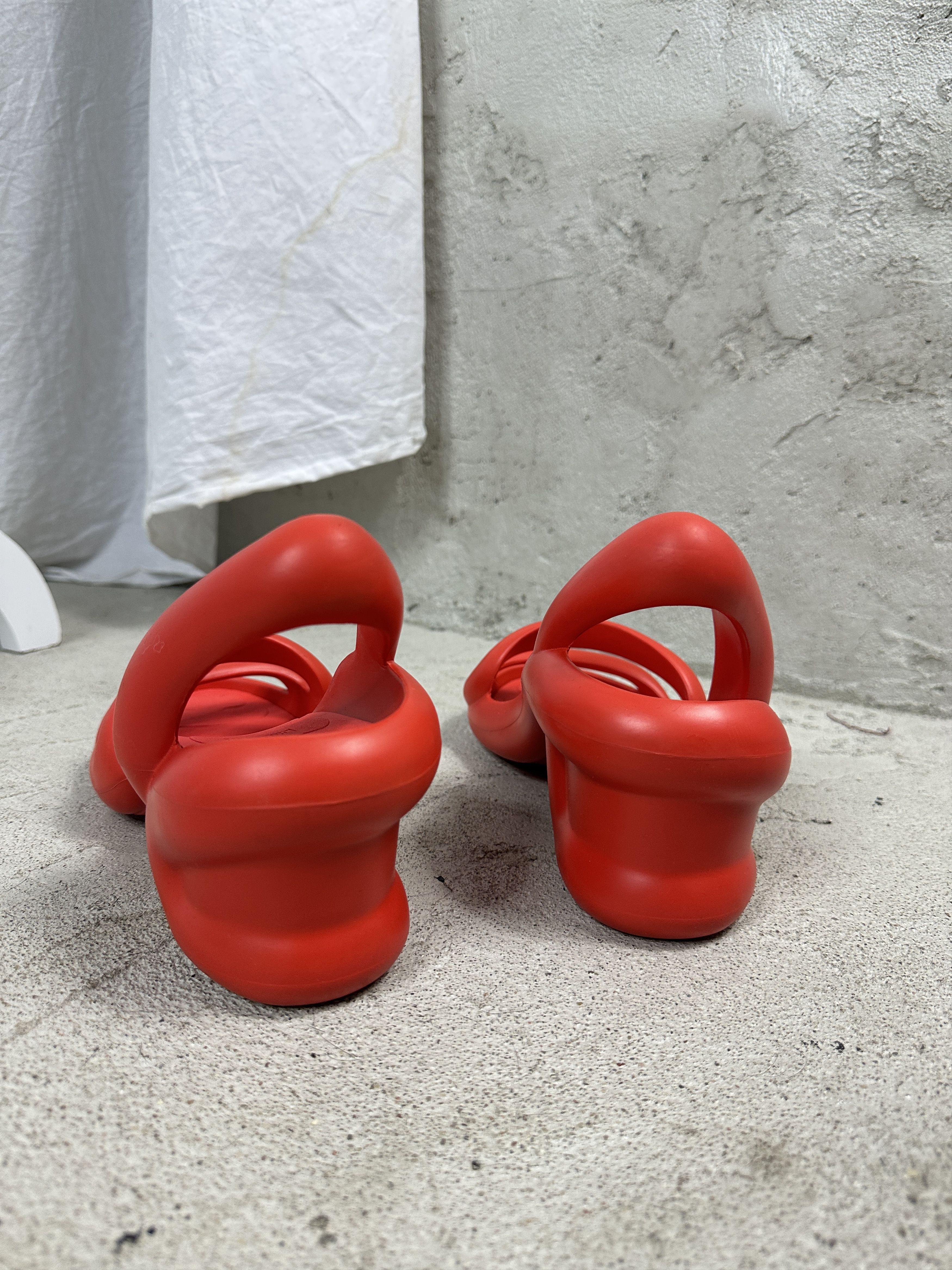 Camper × Vintage Vintage Y2K Elegant Avant Garde Camper Kobarah Rubber Heels Size US 11 / IT 41 - 3 Thumbnail